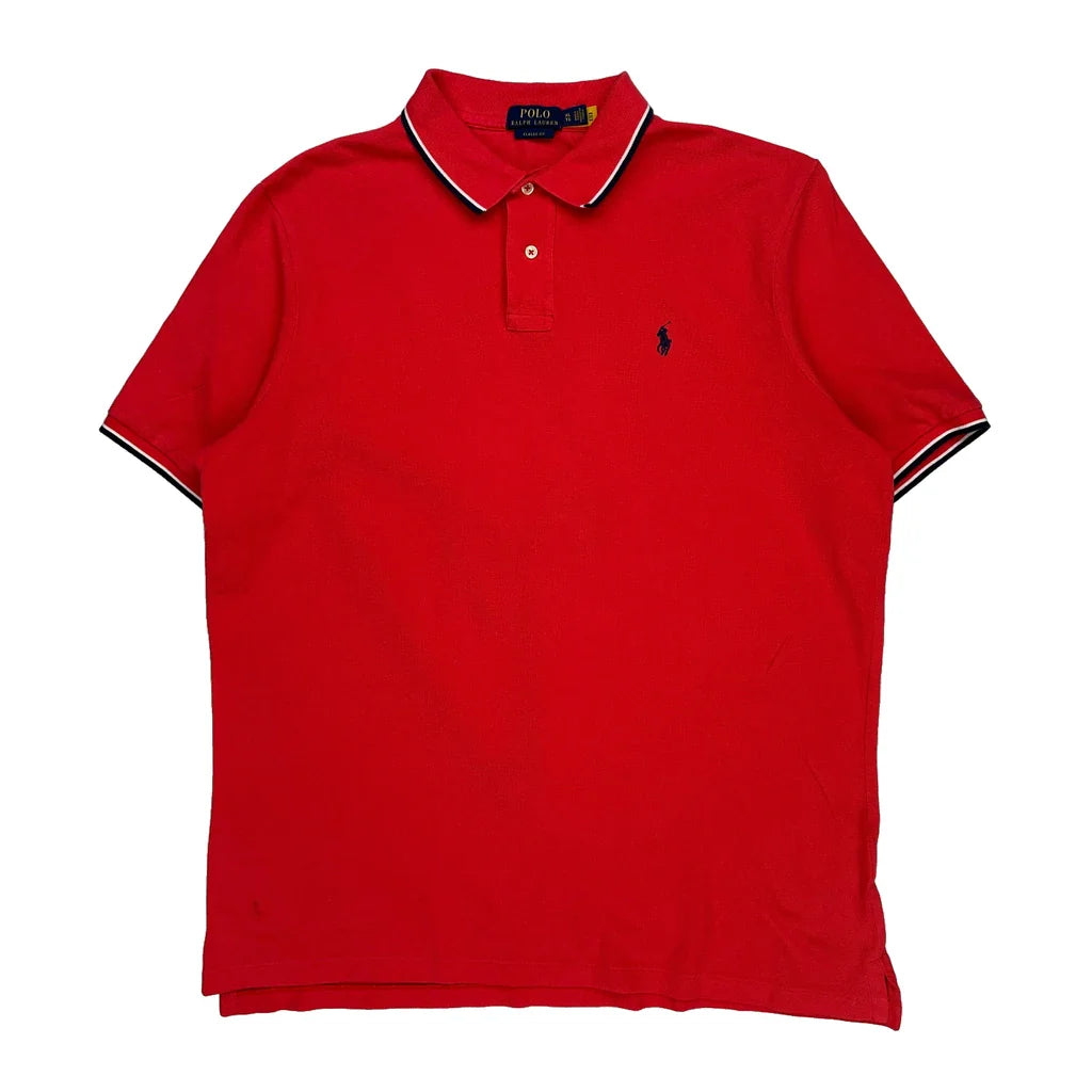 Buy Polo By Ralph Lauren Polo Shirt - XL Red Cotton Refurbished - $33.49 Polo By Ralph Lauren Polo Shirt - XL Red Cotton Refurbished - Thrifted (note: this is a term often used to describe second- refurbished available on Cerqular