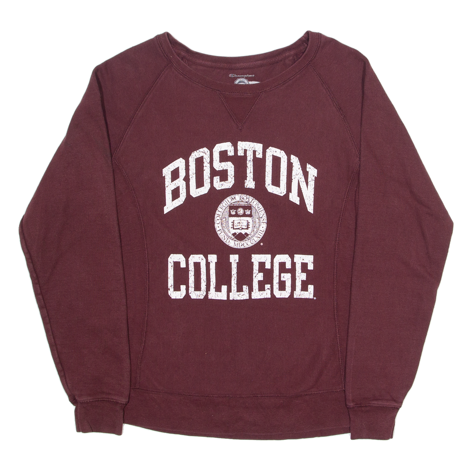 CHAMPION Boston College Womens Sweatshirt Maroon Crew Neck USA S Refurbished - N/A refurbished available on Cerqular