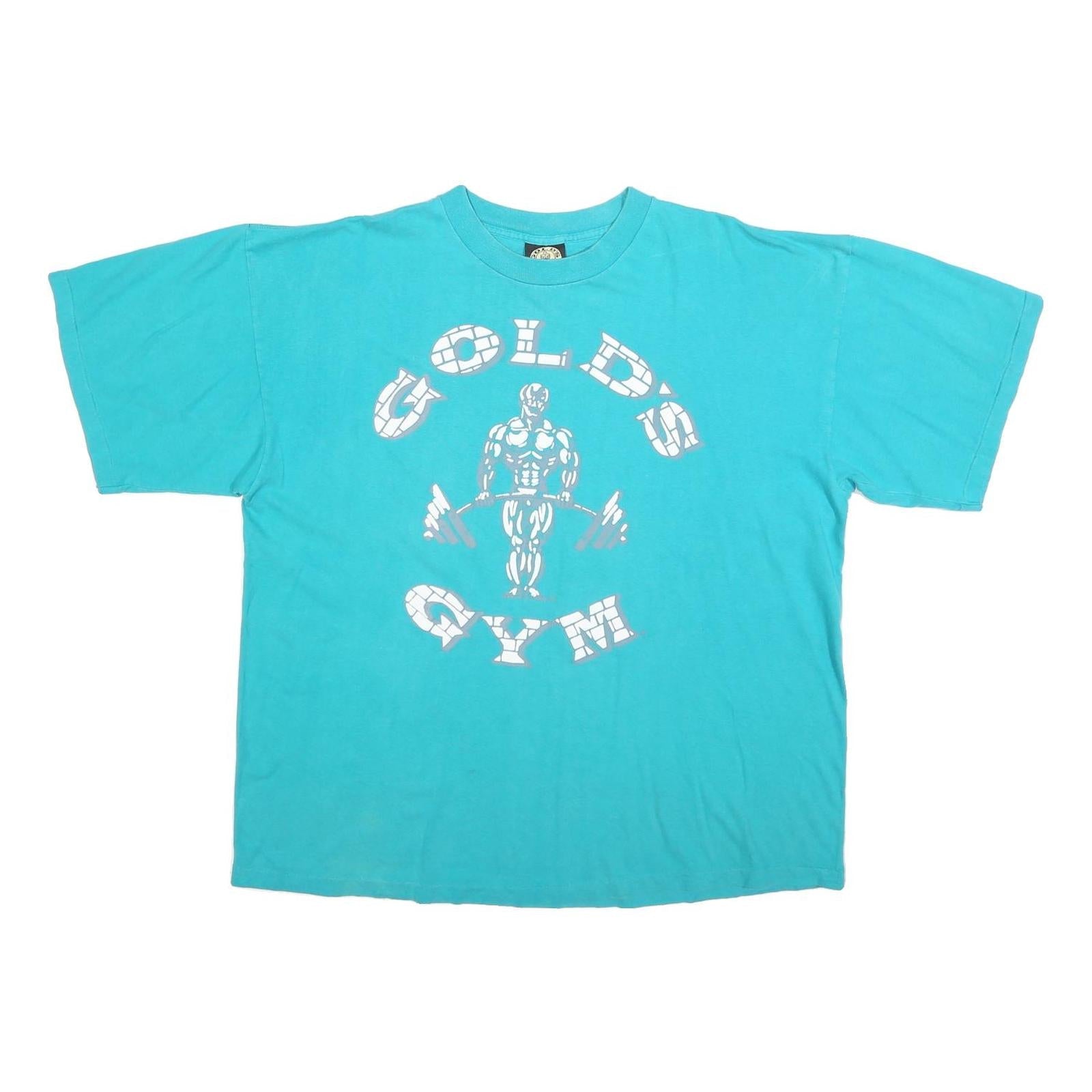 GOLDS GYM Mens Blue Graphic T-Shirt 2XL Short Sleeve Crew Neck Gymwear Fitness Refurbished - N/A refurbished available on Cerqular