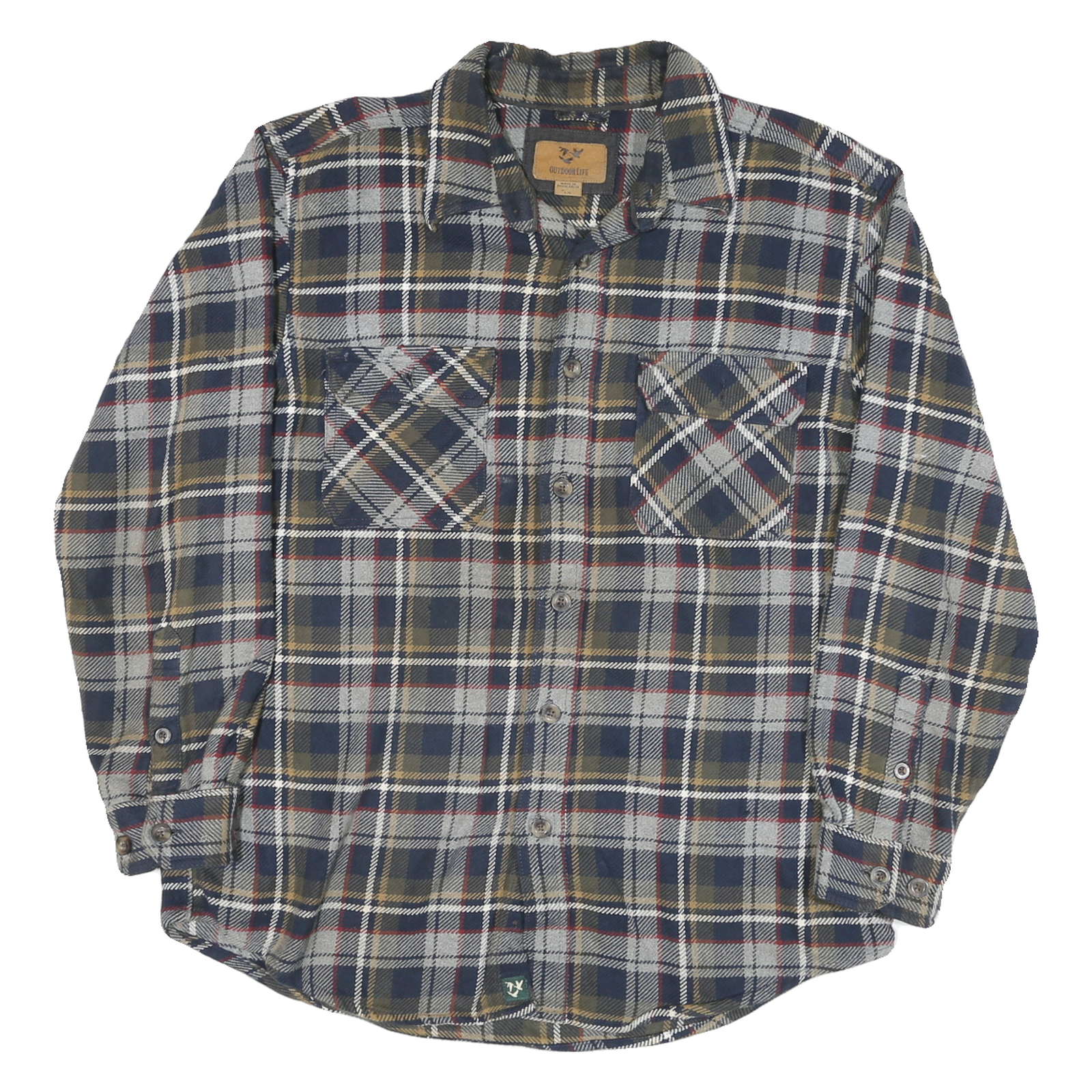 Buy OUTDOORLIFE Mens Blue Beige Plaid Shirt L Cotton Blend Long Sleeve Casual Refurbished - $28.59 OUTDOORLIFE Mens Blue Beige Plaid Shirt L Cotton Blend Long Sleeve Casual Refurbished - N/A refurbished available on Cerqular