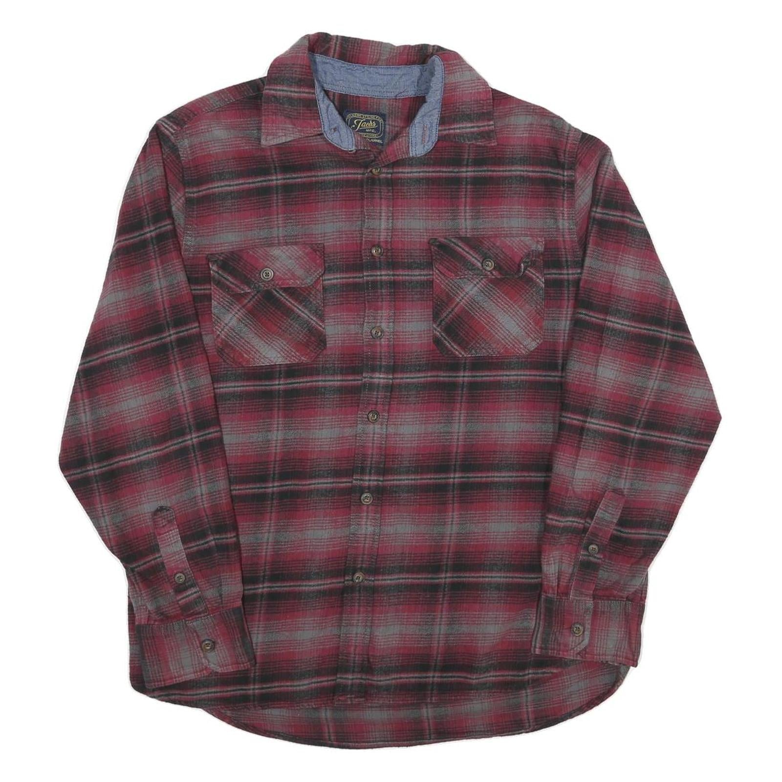 Buy JACHS Mens Red & Grey Plaid Cotton Shirt L Button Pocket Casual Wear Refurbished - $32.49 JACHS Mens Red & Grey Plaid Cotton Shirt L Button Pocket Casual Wear Refurbished - N/A refurbished available on Cerqular