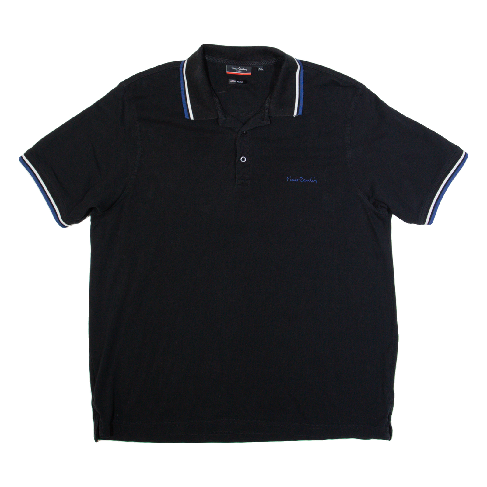 PIERRE CARDIN Mens Polo Shirt Black 2XL Refurbished - N/A refurbished available on Cerqular