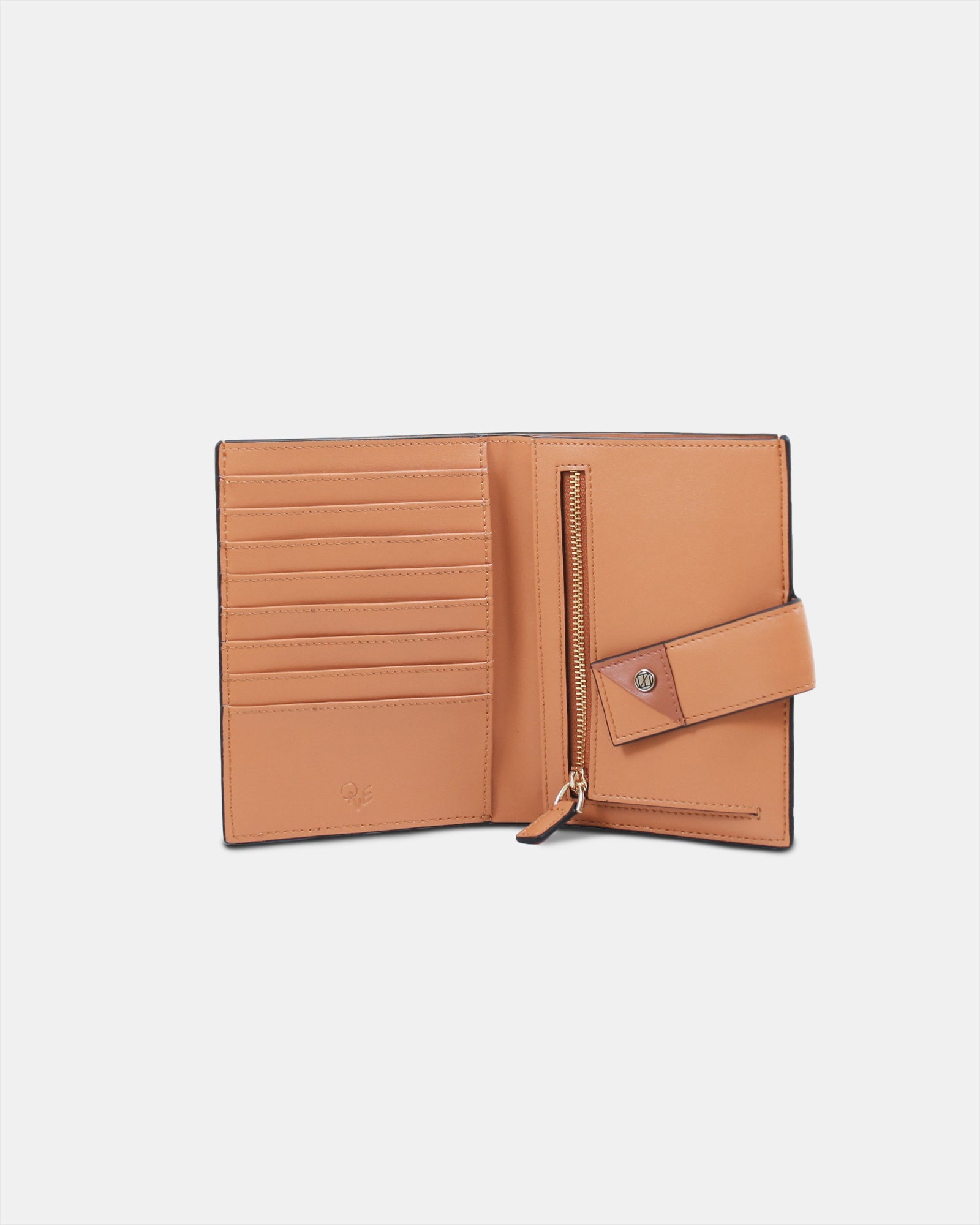 Two-Tone Flap Wallet | Color: Caramel x Tan Refurbished - ONE (assuming it refers to the brand "ONE") refurbished available on Cerqular