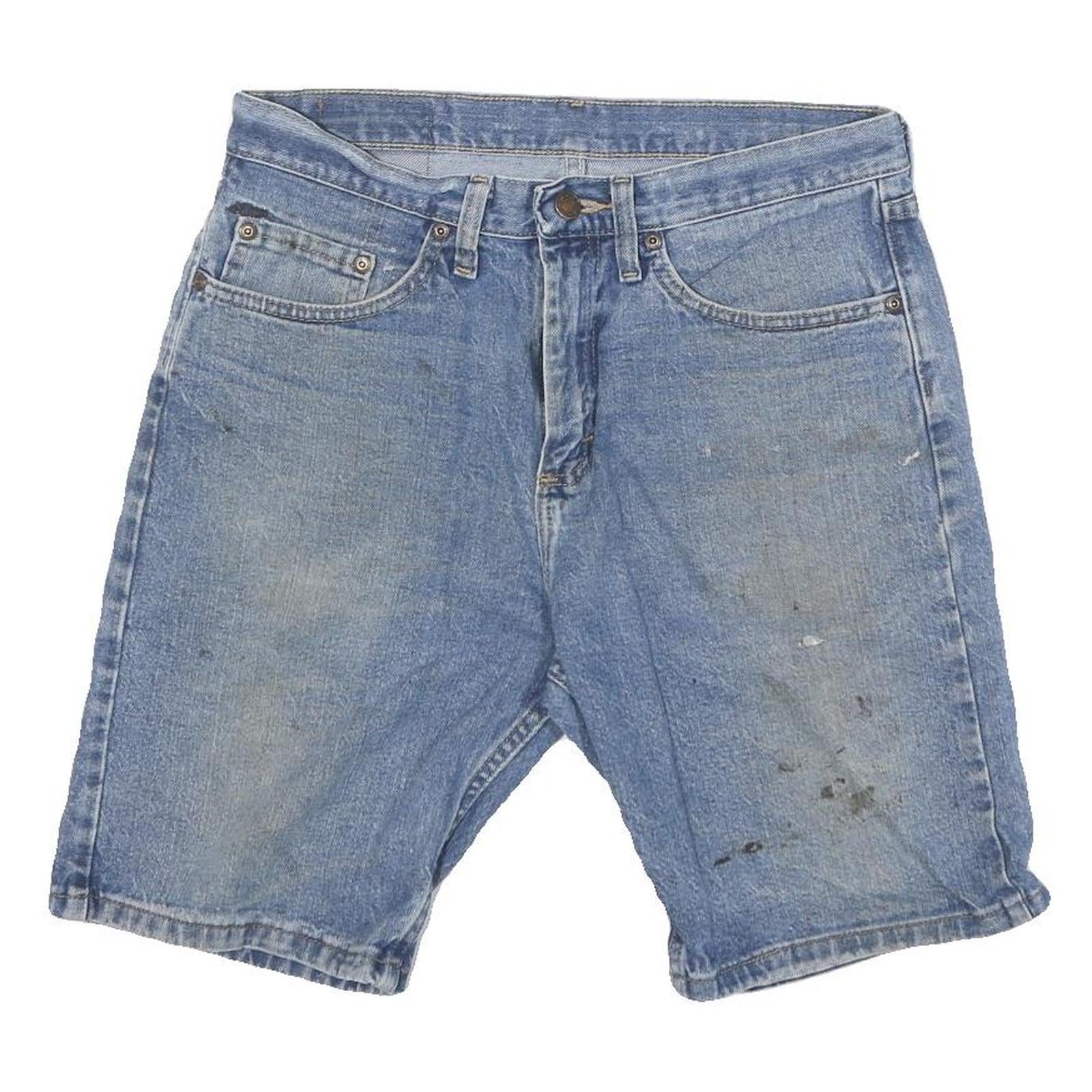 WRANGLER Mens Denim Blue Casual Shorts M W30 Classic Fit Cotton Blend Refurbished - N/A refurbished available on Cerqular