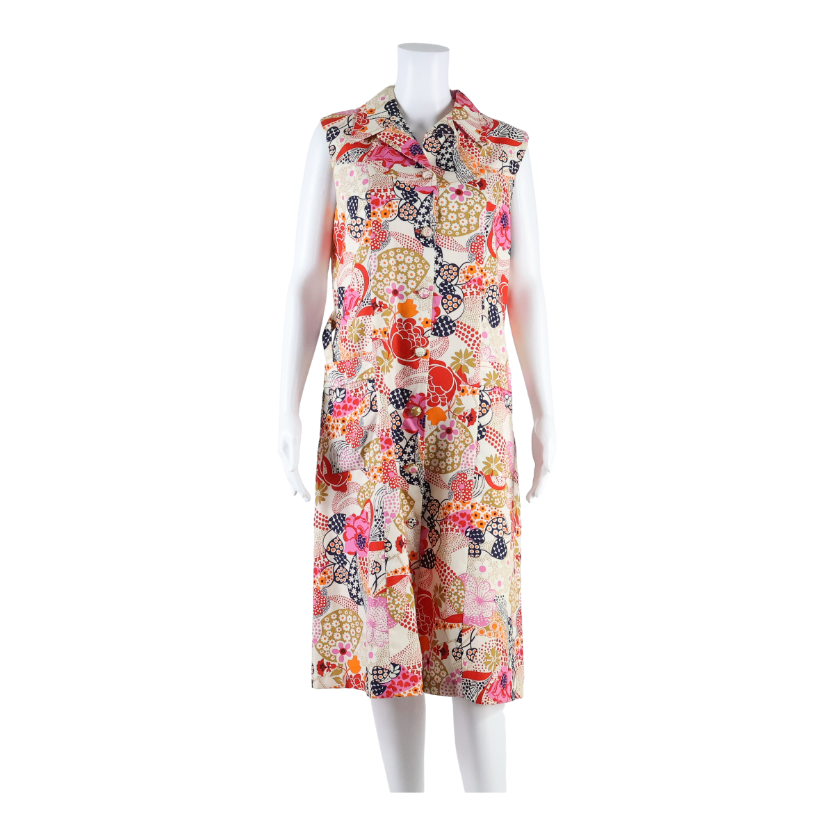 Buy IMPEKA Pockets Womens Shirt Dress Cream Floral Sleeveless Long L Refurbished - $27.29 IMPEKA Pockets Womens Shirt Dress Cream Floral Sleeveless Long L Refurbished - N/A refurbished available on Cerqular
