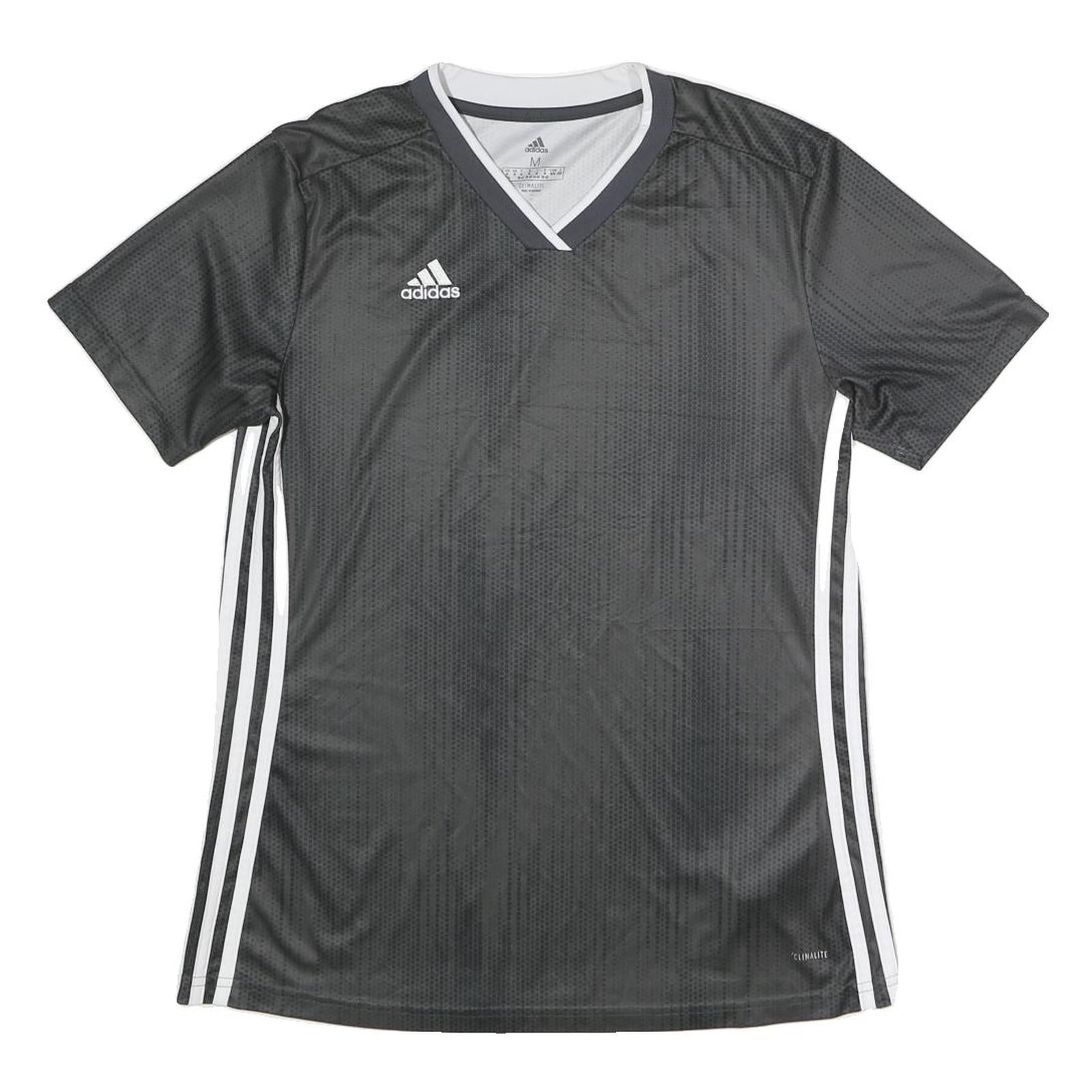 ADIDAS Womens Black & White Modern T-Shirt M Short Sleeve V-Neck Sportswear Refurbished - N/A refurbished available on Cerqular