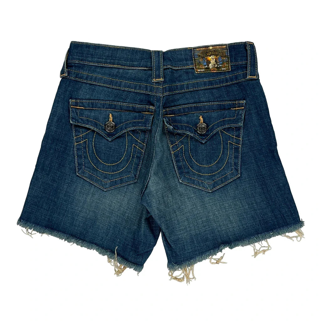 Buy True Religion Denim Shorts - 25W UK 6 Blue Denim Refurbished - $45.01 True Religion Denim Shorts - 25W UK 6 Blue Denim Refurbished - Thrifted (note: this is a term often used to describe second- refurbished available on Cerqular