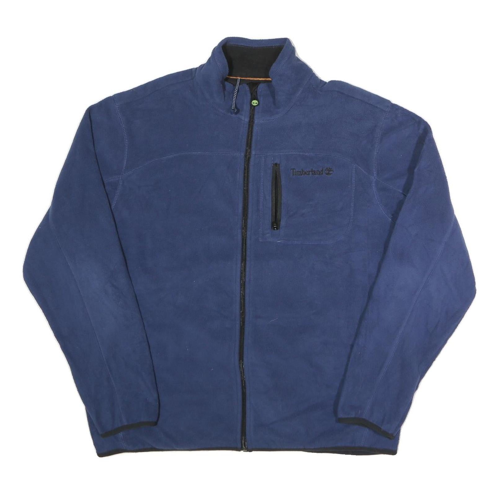 TIMBERLAND Mens Blue Jacket XL Polyester Plain Zip Up Outdoor Casual Refurbished - N/A refurbished available on Cerqular