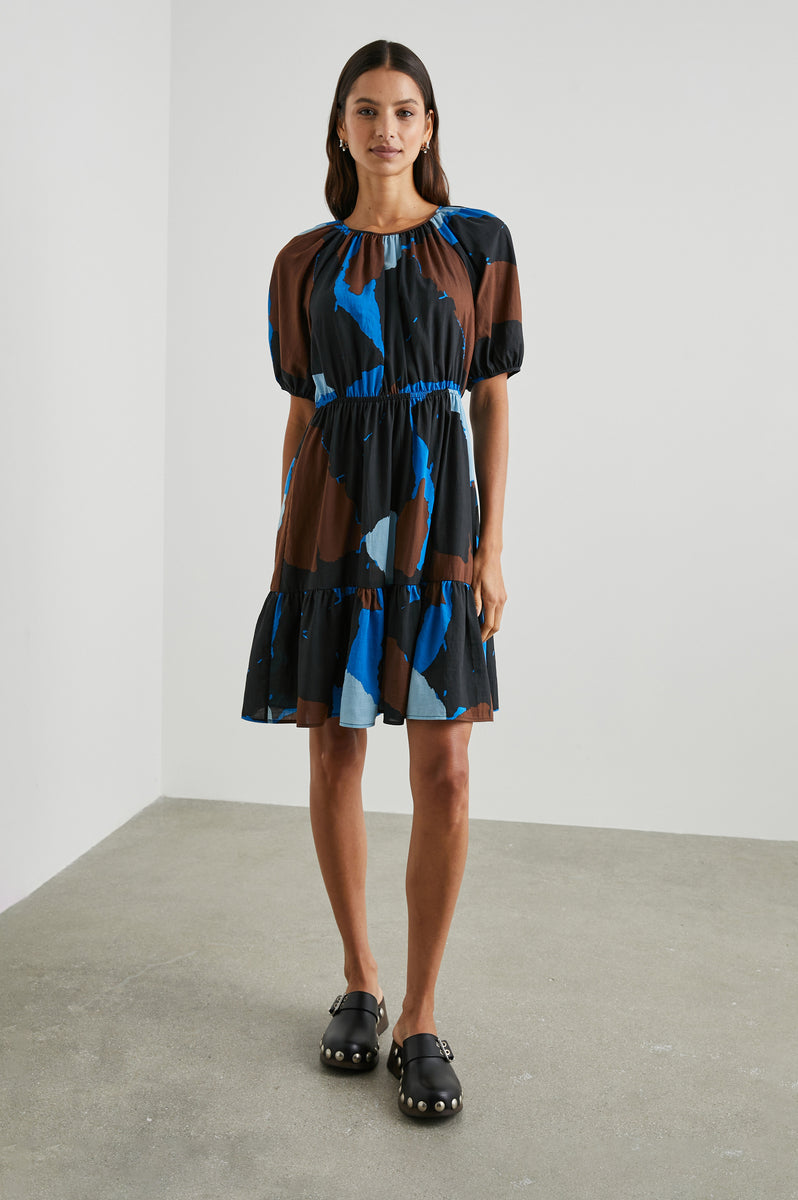 Dress Khloe 5767 Blue-Multi-Color | Color: BLUE MULTI COLOR | Size: L Refurbished - N/A (I could not find a well-known brand with this name refurbished available on Cerqular