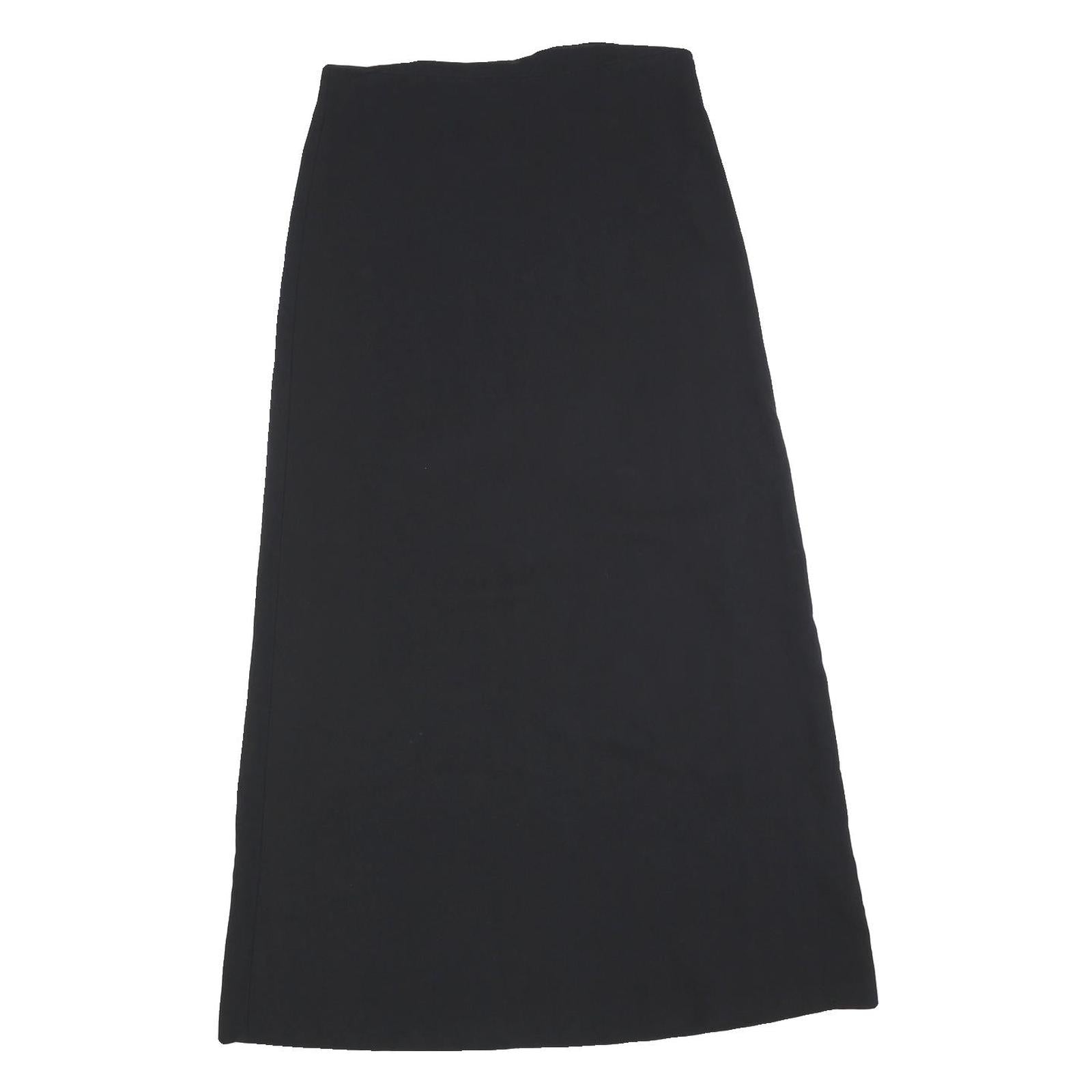 KAPPAHI Womens Black Straight Knee Length Polyester Blend Skirt M Classic Refurbished - N/A refurbished available on Cerqular