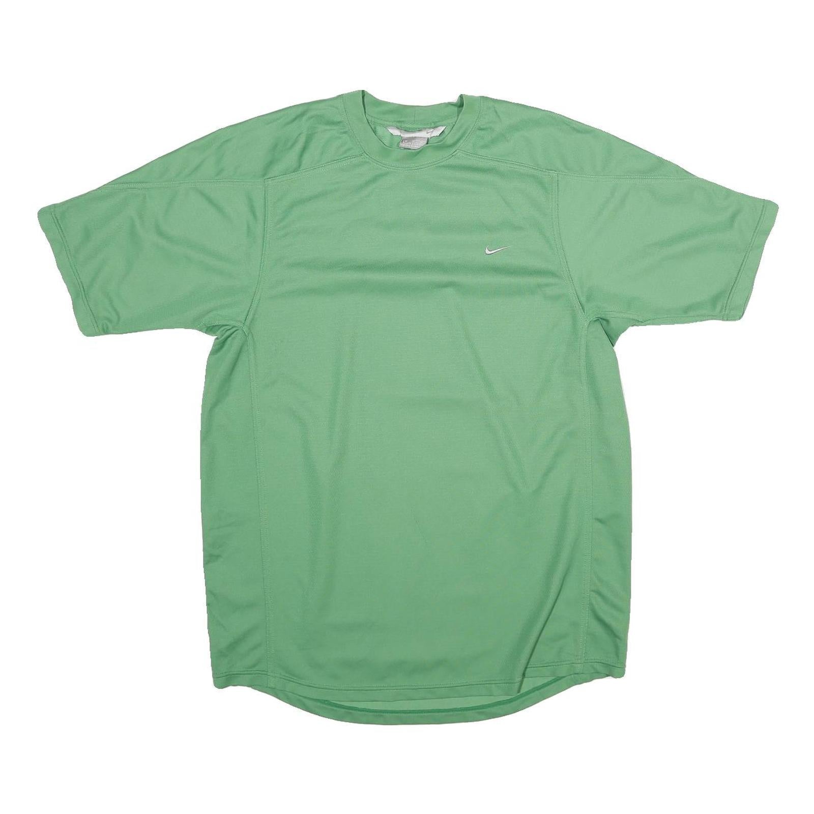NIKE Mens Green Crew Neck Short Sleeve T-Shirt M Swoosh Logo Sportswear Refurbished - N/A refurbished available on Cerqular