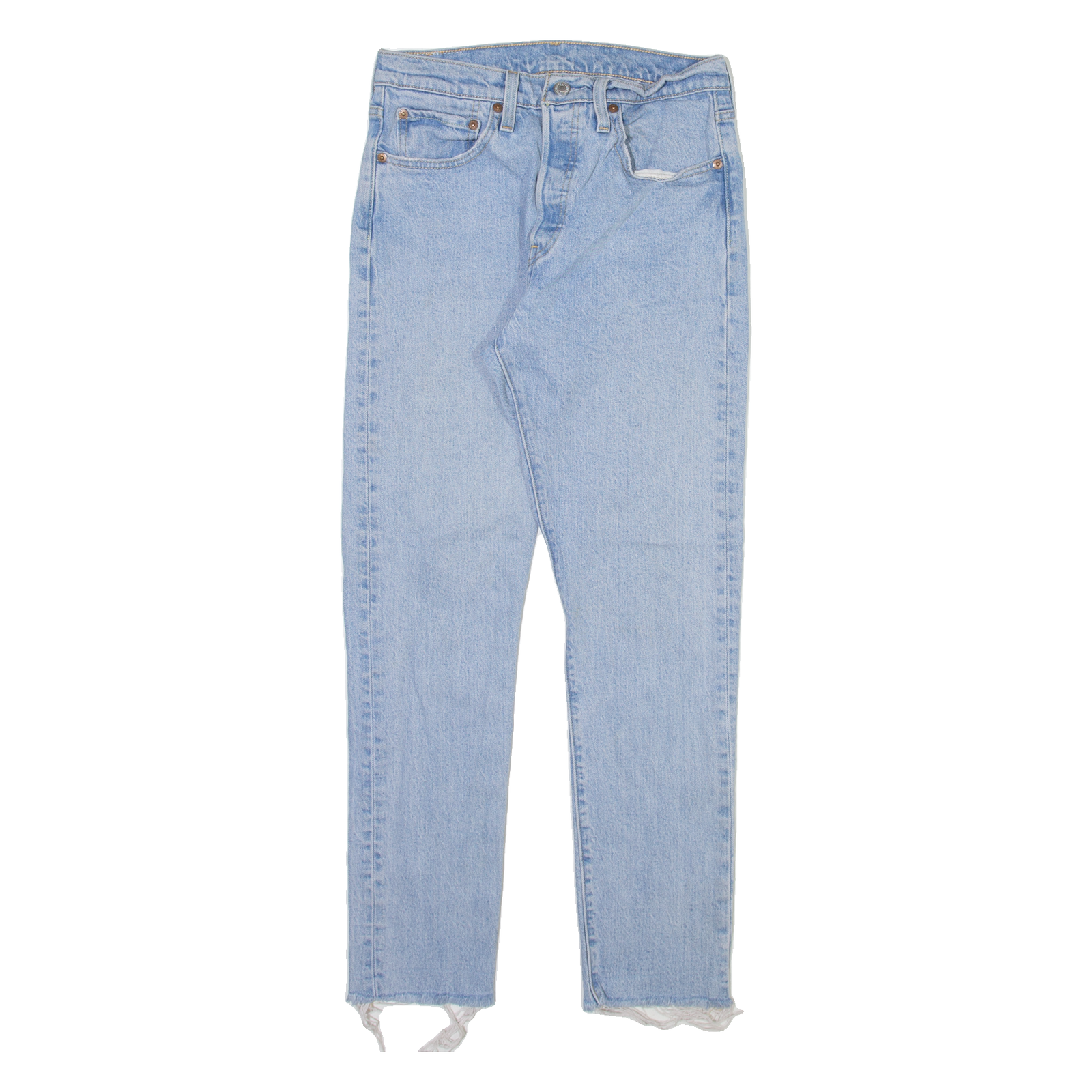 LEVI'S 501S Jeans Womens Blue Skinny Straight W27 L28 Refurbished - N/A refurbished available on Cerqular