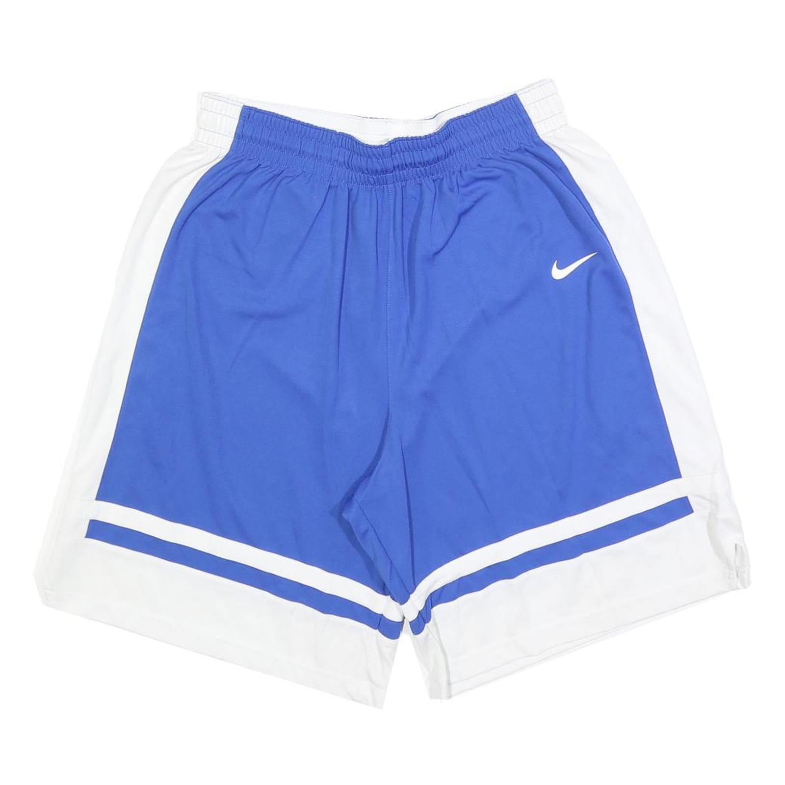 NIKE Mens Blue & White Sports Basketball Shorts XL W32 Athletic Loose Fit Refurbished - N/A refurbished available on Cerqular