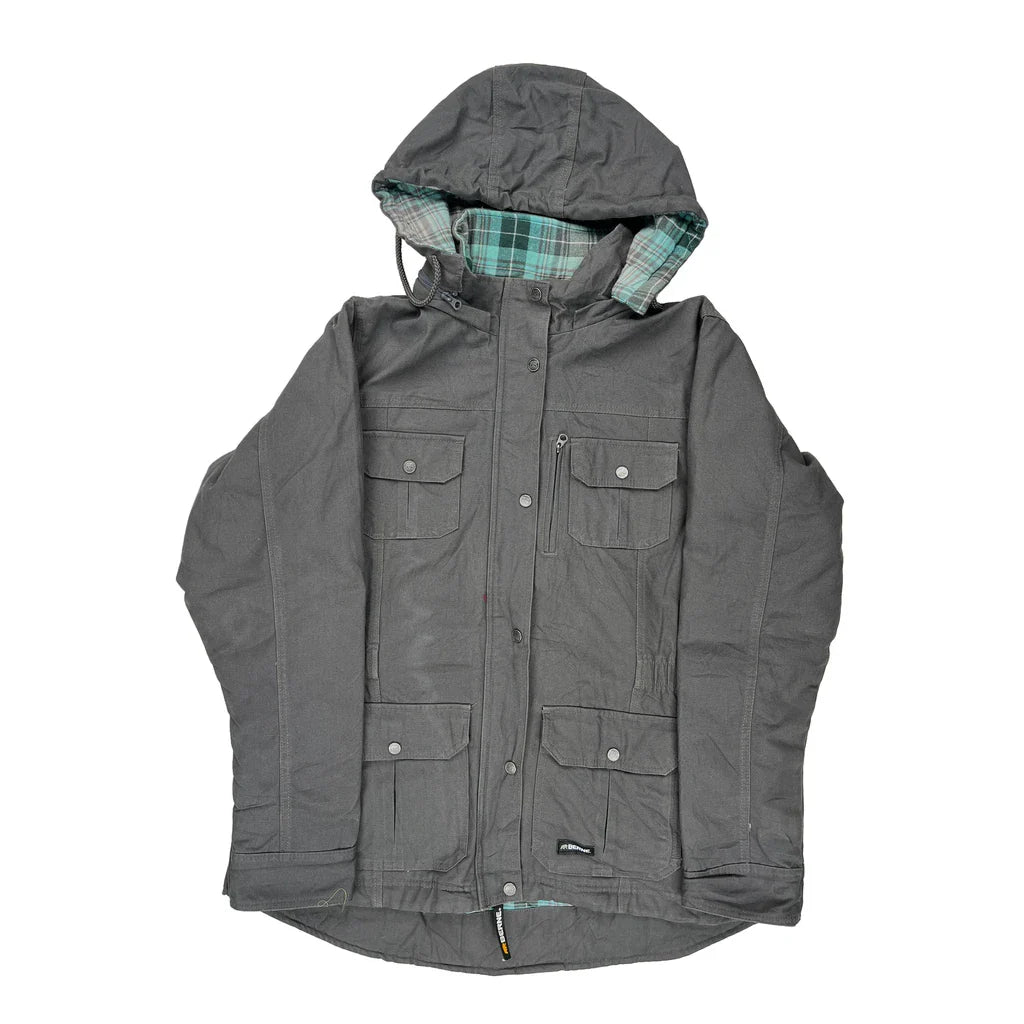 Berne Jacket - 2XL Grey Cotton Blend Refurbished - Thrifted (note: this is a term often used to describe second- refurbished available on Cerqular