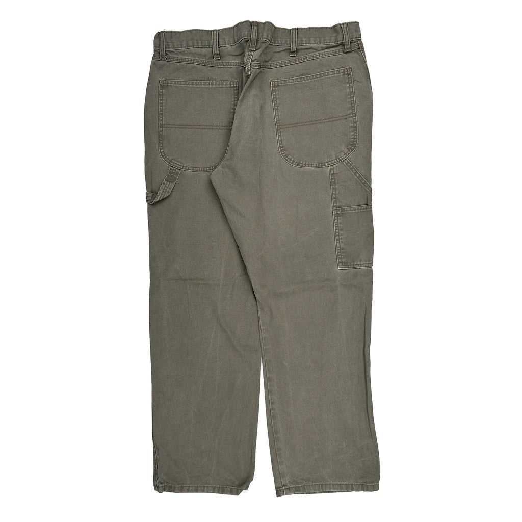 Unbranded Carpenter Trousers - 36W 31L Grey Cotton Refurbished - Thrifted (note: this is a term often used to describe second- refurbished available on Cerqular