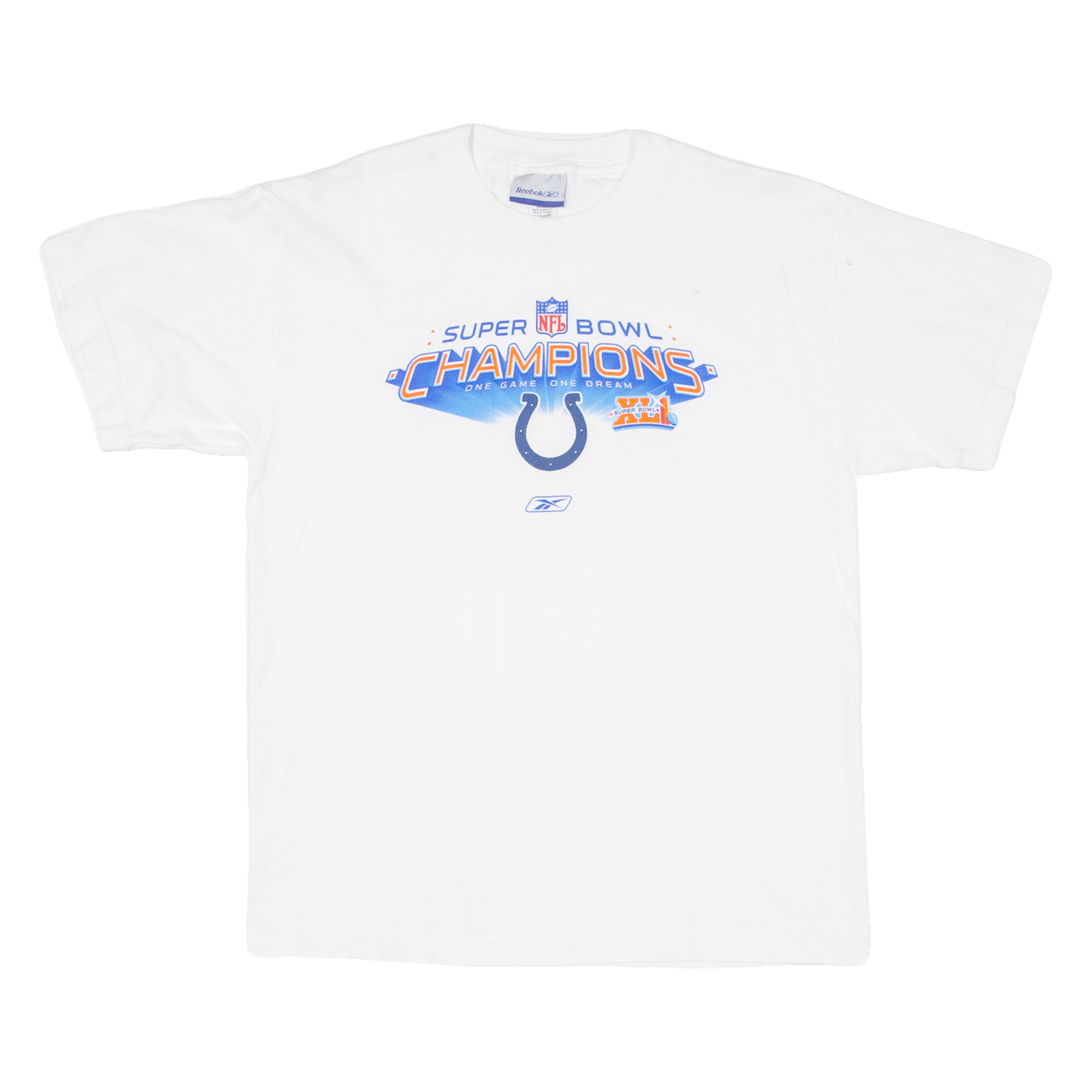 REEBOK Super Bowl Champions. One Game. One Dream Mens T-Shirt White USA XL Refurbished - N/A refurbished available on Cerqular