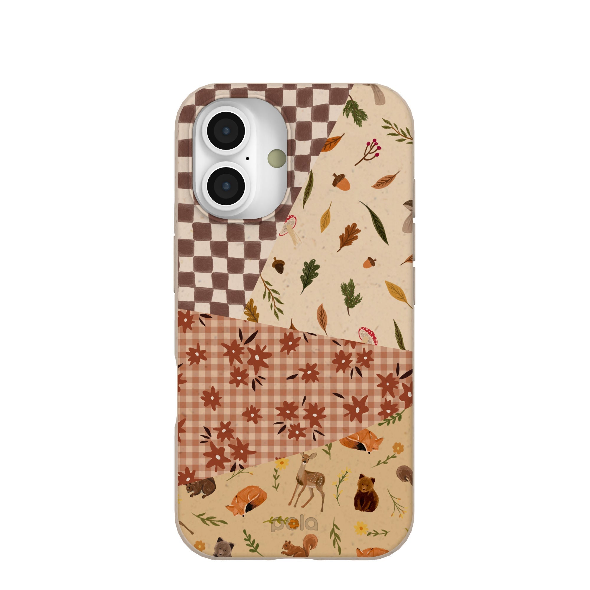 Seashell Autumn Quilt iPhone 16 Case Refurbished - Pela Case refurbished available on Cerqular