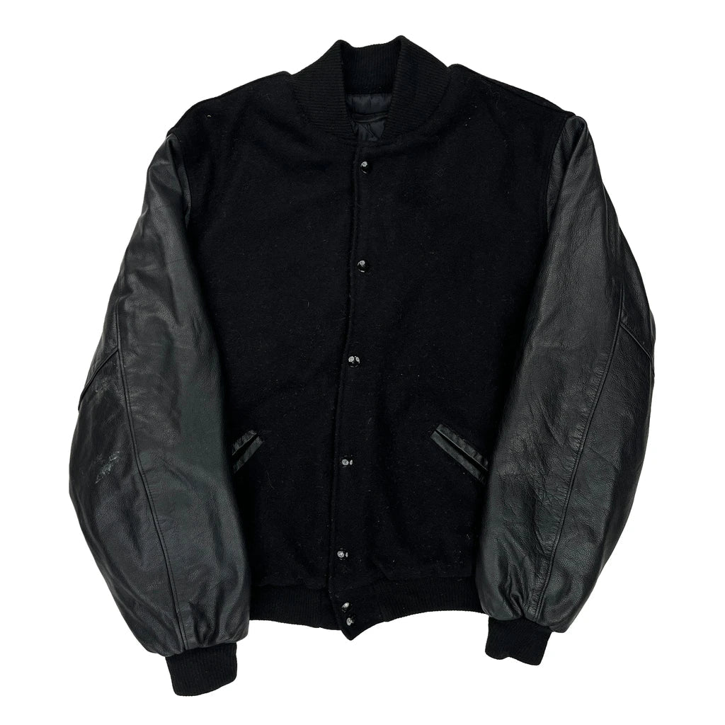 Buy Rennoc Varsity Jacket - Large Black Wool Blend Refurbished - $71.01 Rennoc Varsity Jacket - Large Black Wool Blend Refurbished - Thrifted (note: this is a term often used to describe second- refurbished available on Cerqular