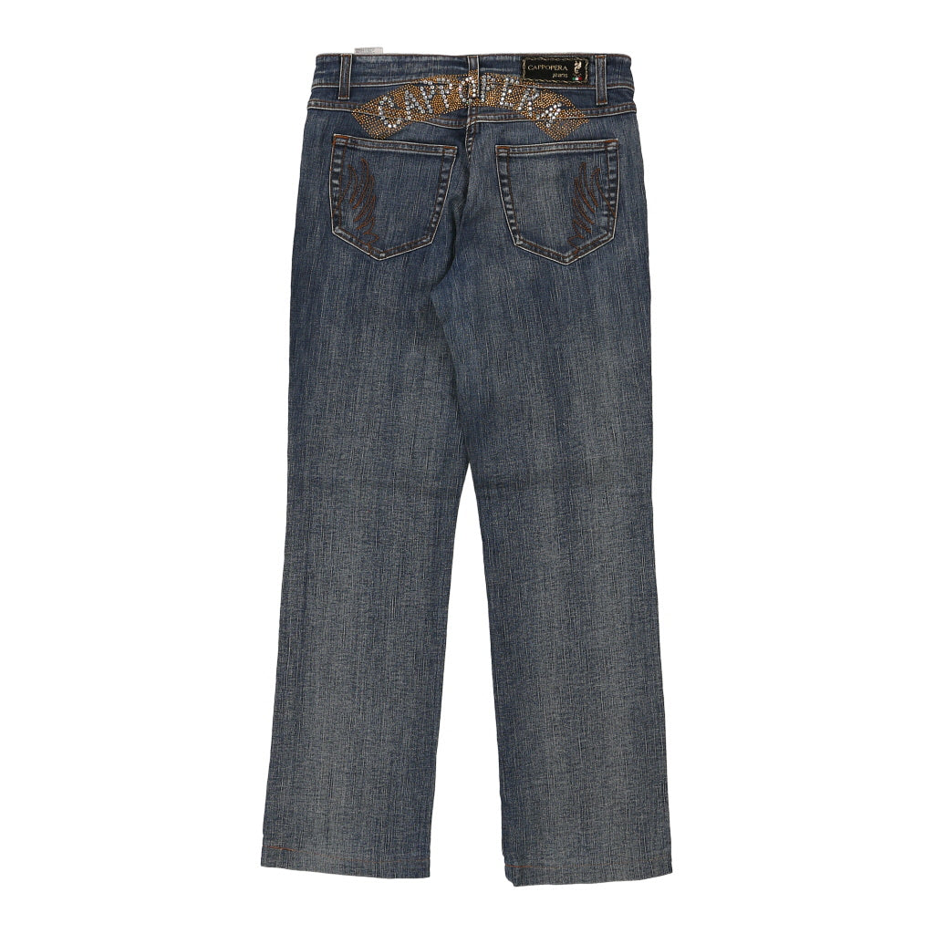 Cappopera Jeans - 30W UK 8 Blue Cotton Refurbished - Thrifted (note: this is a term often used to describe second- refurbished available on Cerqular