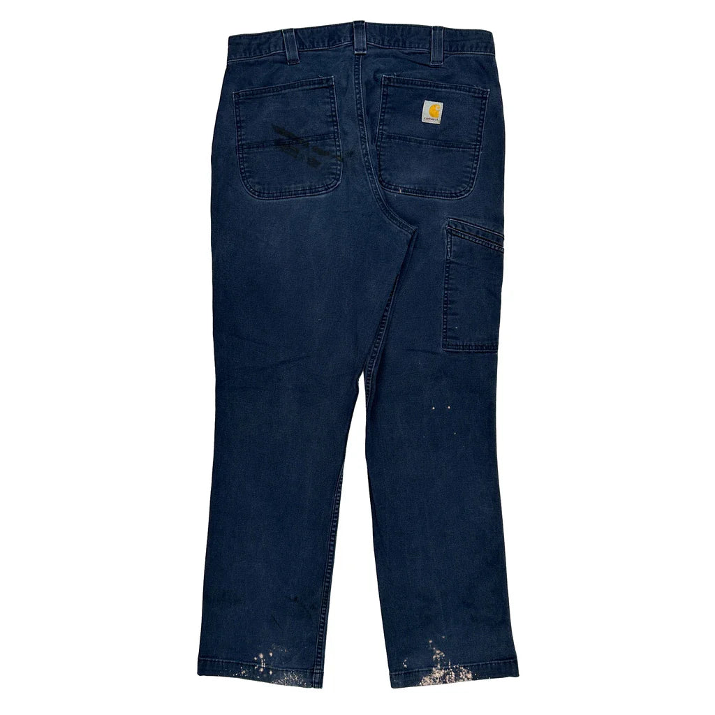 Buy Carhartt Carpenter Trousers - 34W 32L Blue Cotton Refurbished - $64.31 Carhartt Carpenter Trousers - 34W 32L Blue Cotton Refurbished - Thrifted (note: this is a term often used to describe second- refurbished available on Cerqular