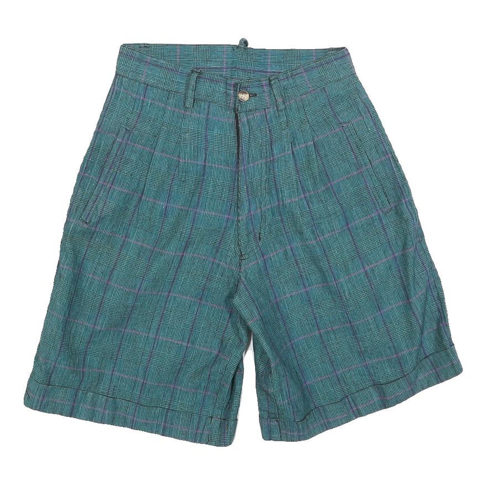JJ FARGO Womens Shorts Blue Check XS W26 Cotton Blend Casual Classic Fit Refurbished - N/A refurbished available on Cerqular