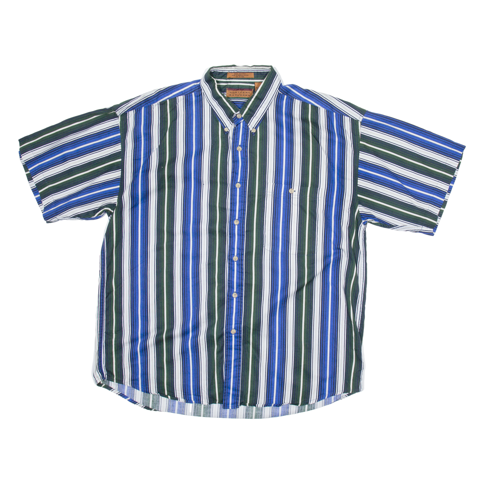NORTHERN EXPLORER Mens Shirt White Striped XL Refurbished - N/A refurbished available on Cerqular
