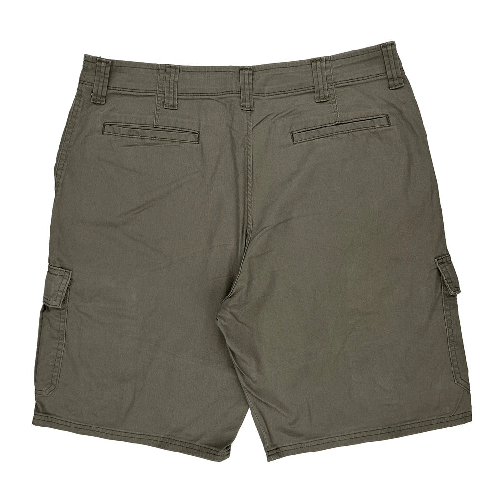 Buy Wrangler Cargo Shorts - 36W 10L Grey Cotton Refurbished - $39.65 Wrangler Cargo Shorts - 36W 10L Grey Cotton Refurbished - Thrifted (note: this is a term often used to describe second- refurbished available on Cerqular
