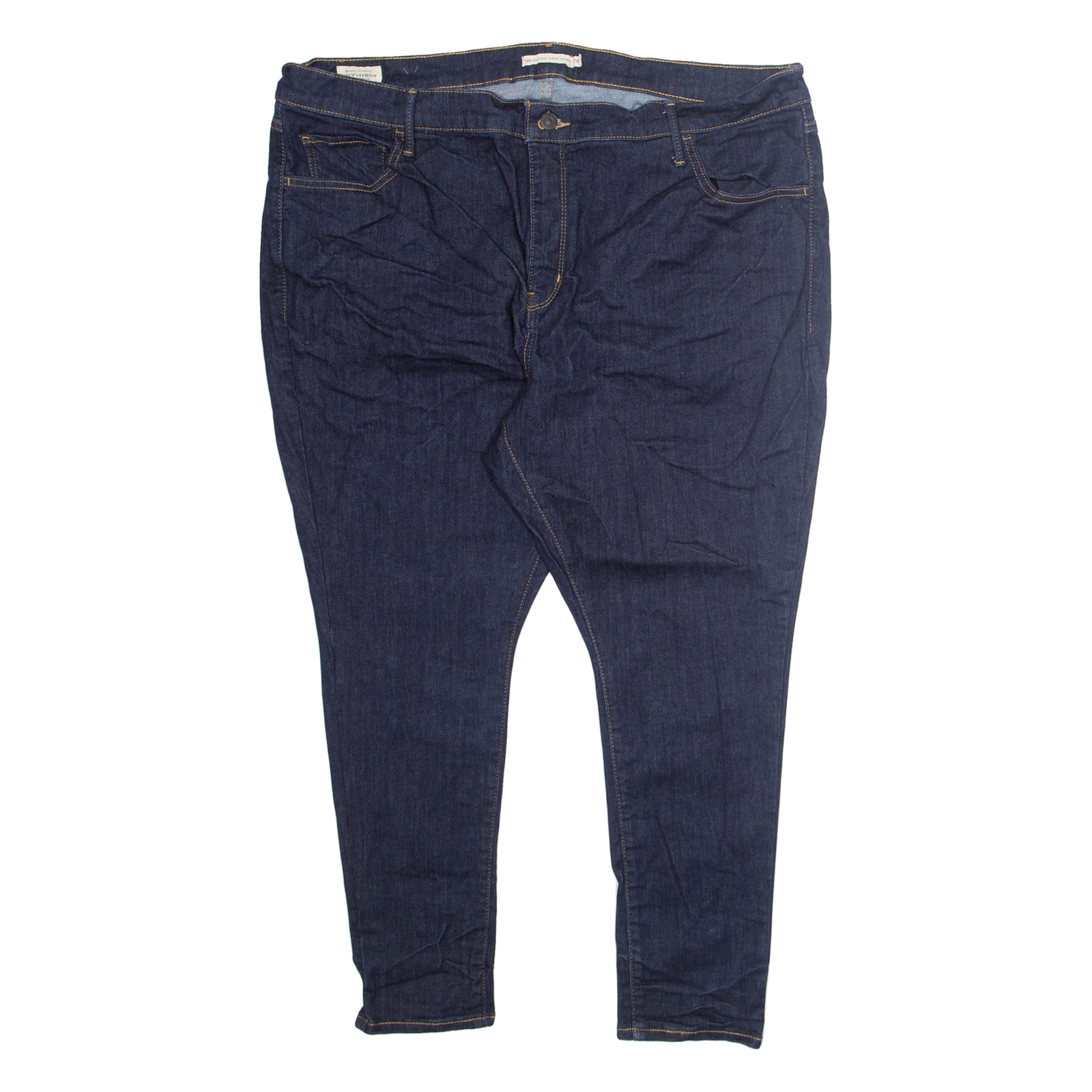 LEVI'S Womens Jeans Blue Regular Tapered W40 L26 Refurbished - N/A refurbished available on Cerqular