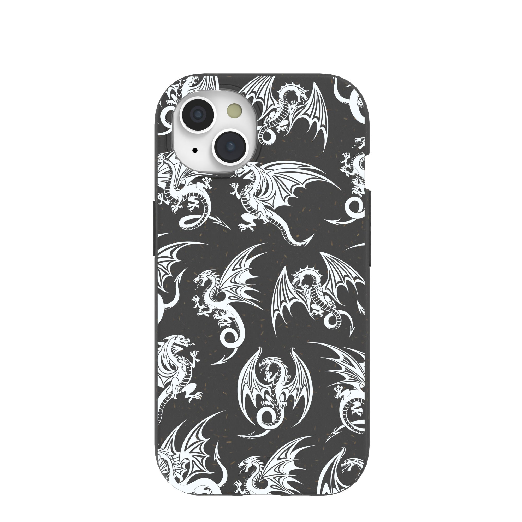 Black Mythical Dragons iPhone 15 Case Refurbished - Pela Case refurbished available on Cerqular