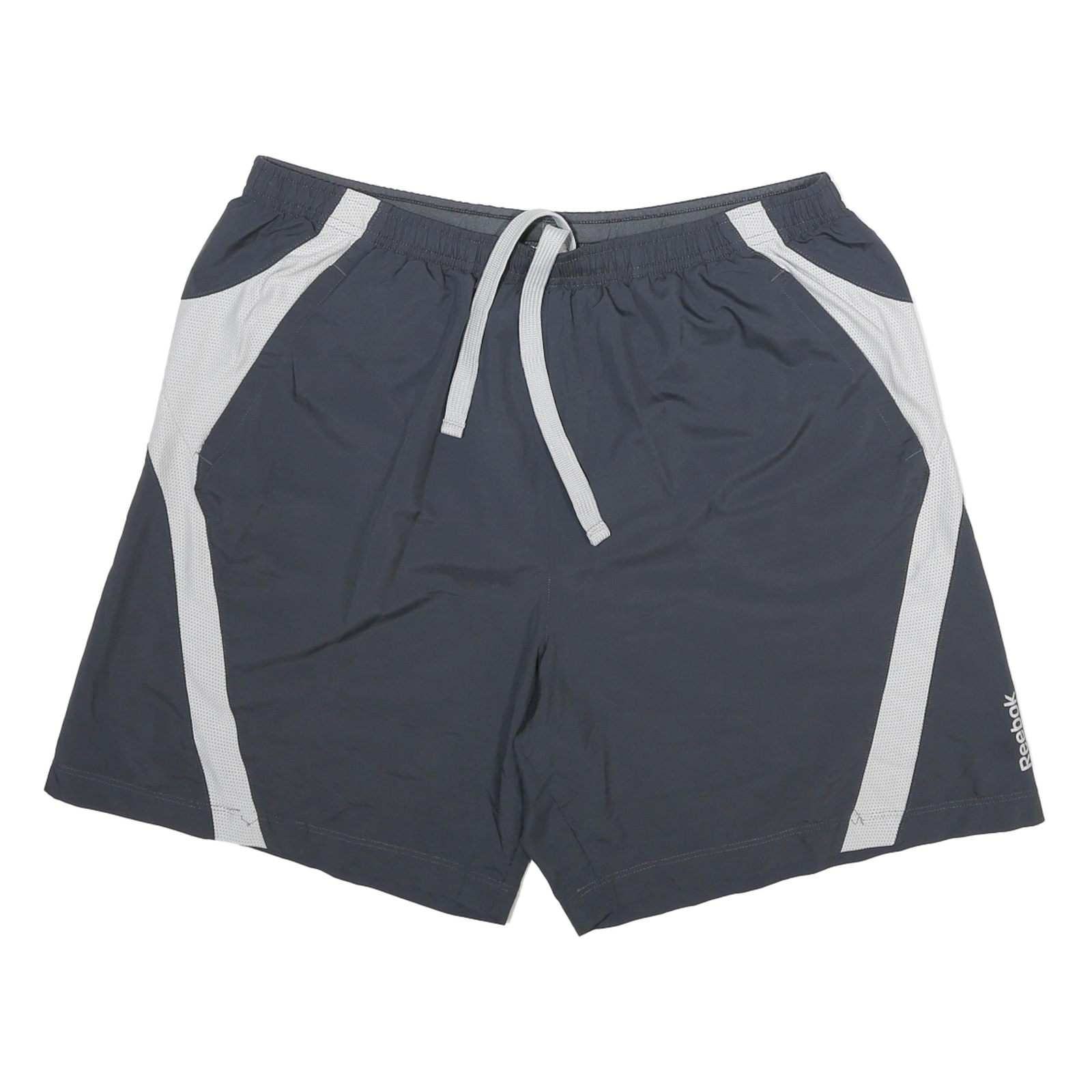 REEBOK Mens Shorts Black & White Casual L W32 Polyester Blend Sports Refurbished - N/A refurbished available on Cerqular