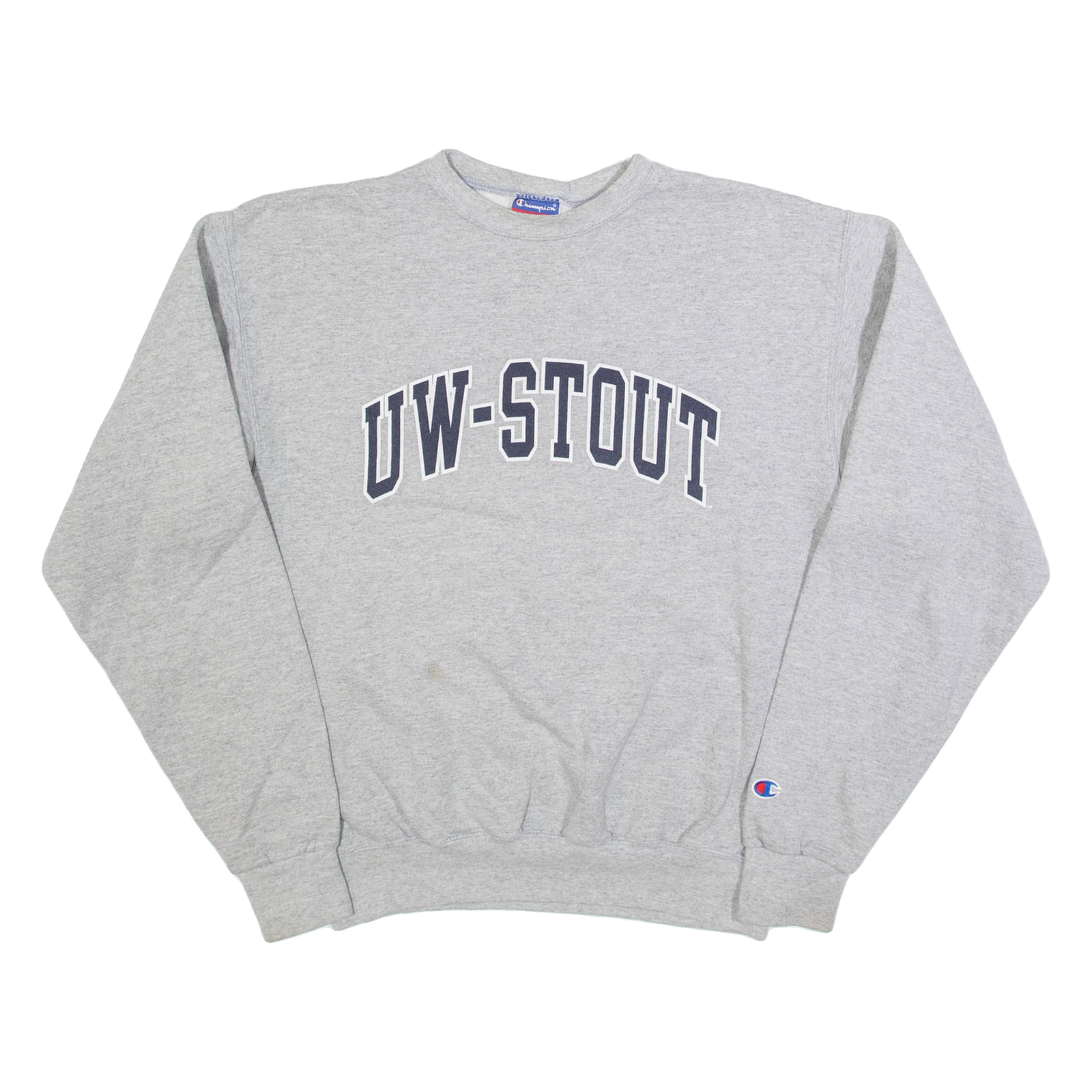 CHAMPION UW-STOUT Mens Sweatshirt Grey USA S Refurbished - N/A refurbished available on Cerqular