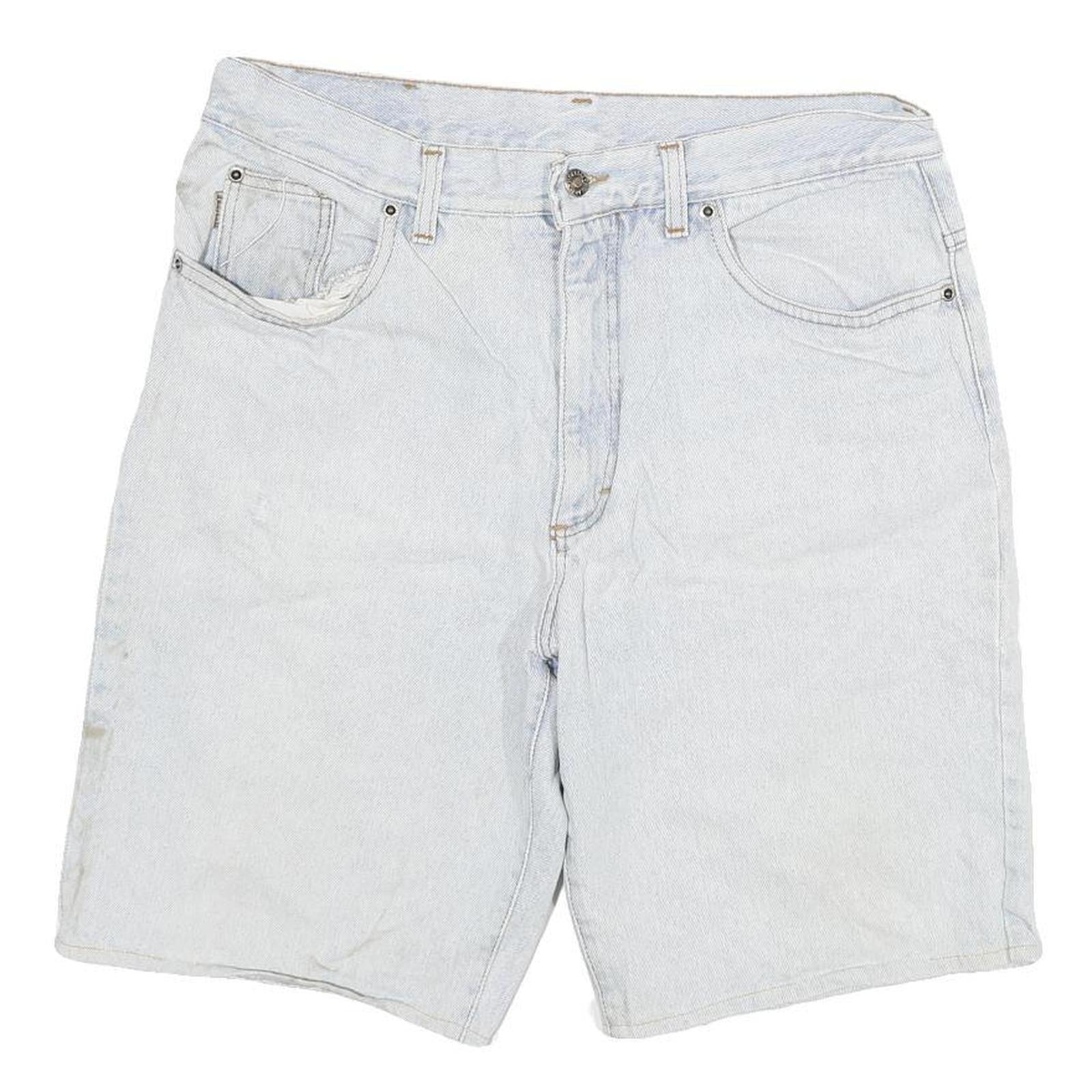 HOLIDAY Mens Shorts Light Blue Denim XL W32 Classic Cotton Blend Casual Refurbished - N/A refurbished available on Cerqular