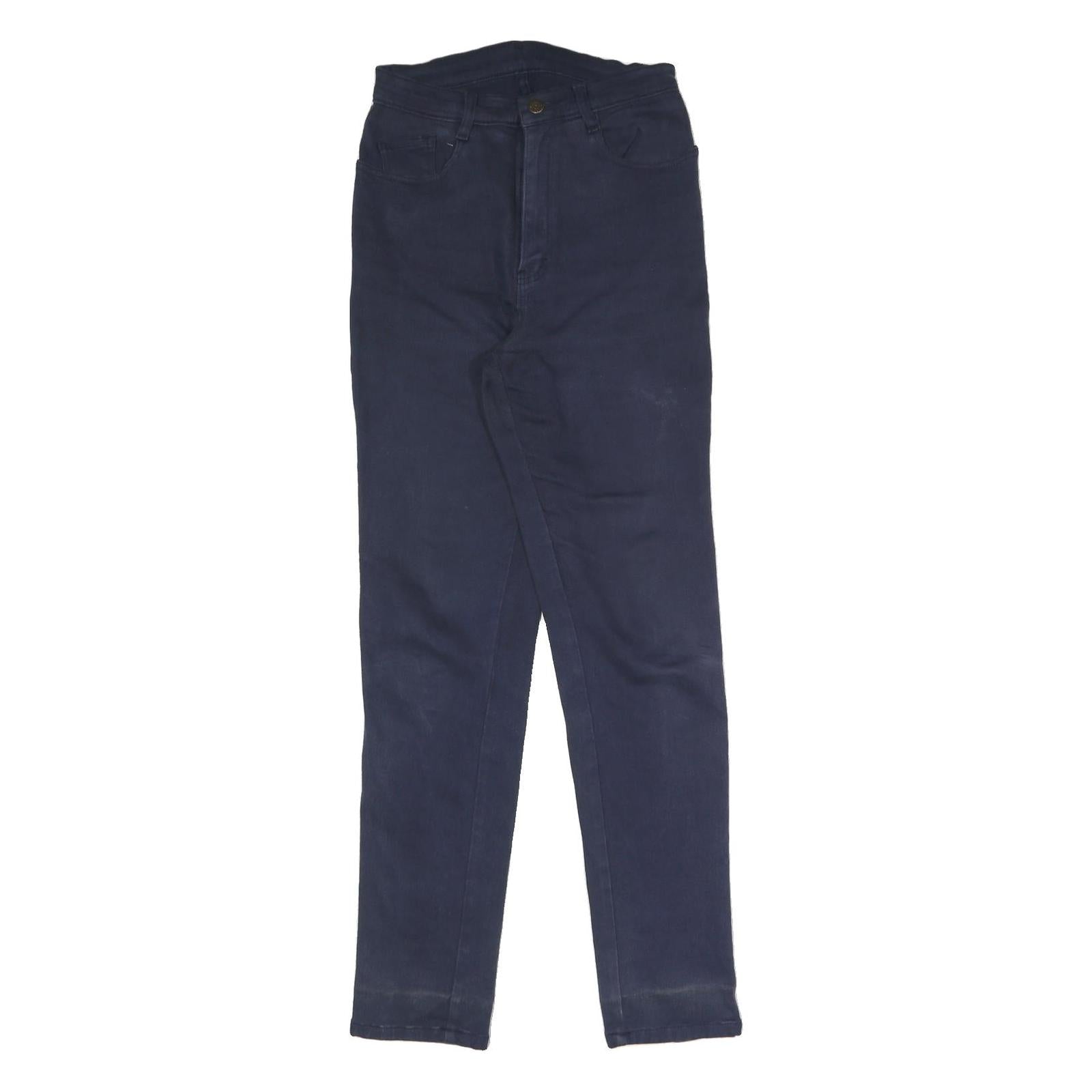 JORDACHE Womens Cotton Blend Navy Slim Tapered Trousers W26 L30 Casual Stretch Refurbished - N/A refurbished available on Cerqular