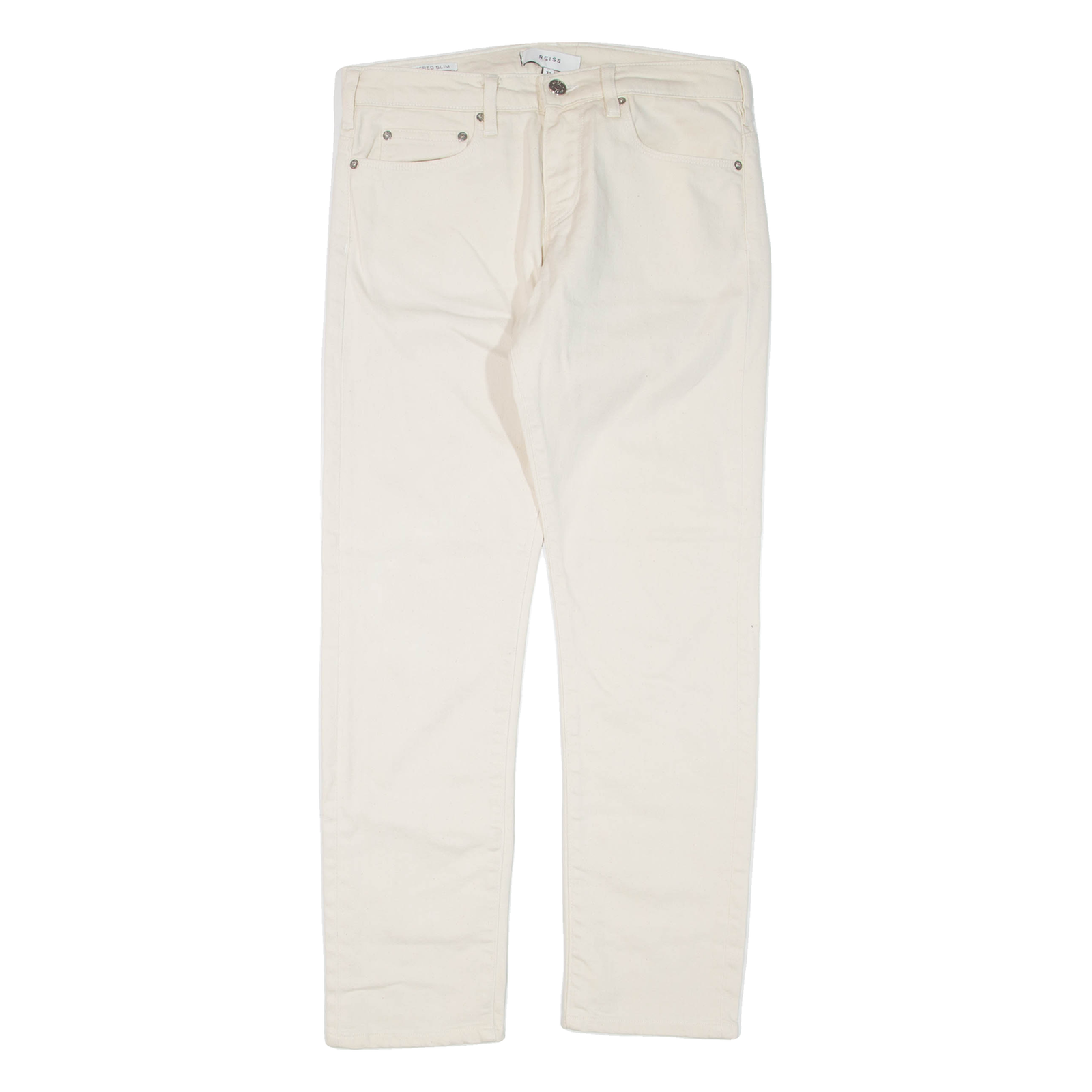 REISS Womens Trousers Beige Slim Tapered W30 L28 Refurbished - N/A refurbished available on Cerqular