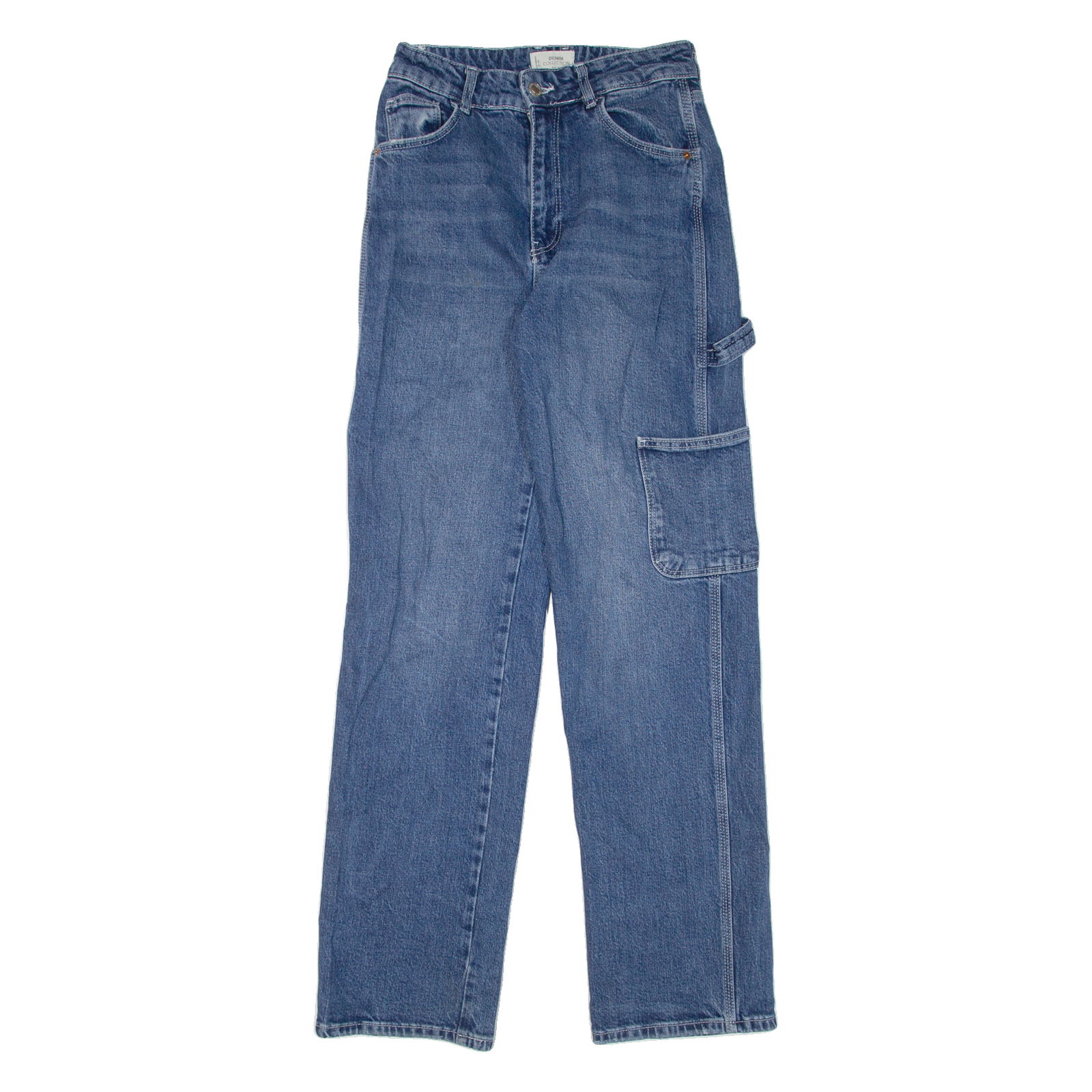 TALLY WEIJL Carpenter Womens Jeans Blue Regular Straight Stone Wash W26 L31 Refurbished - N/A refurbished available on Cerqular