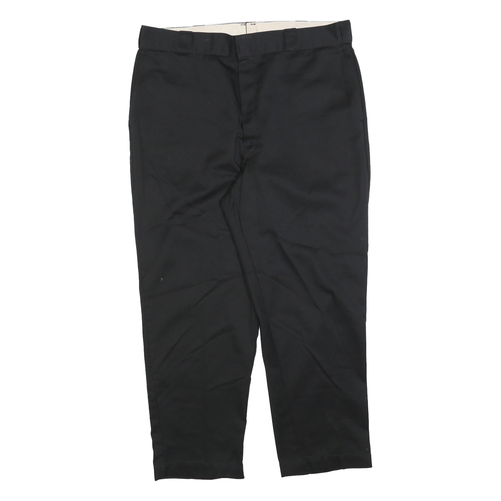 DICKIES Mens Cotton Blend Black Regular Straight Trousers W40 L29 Workwear Zip Refurbished - N/A refurbished available on Cerqular