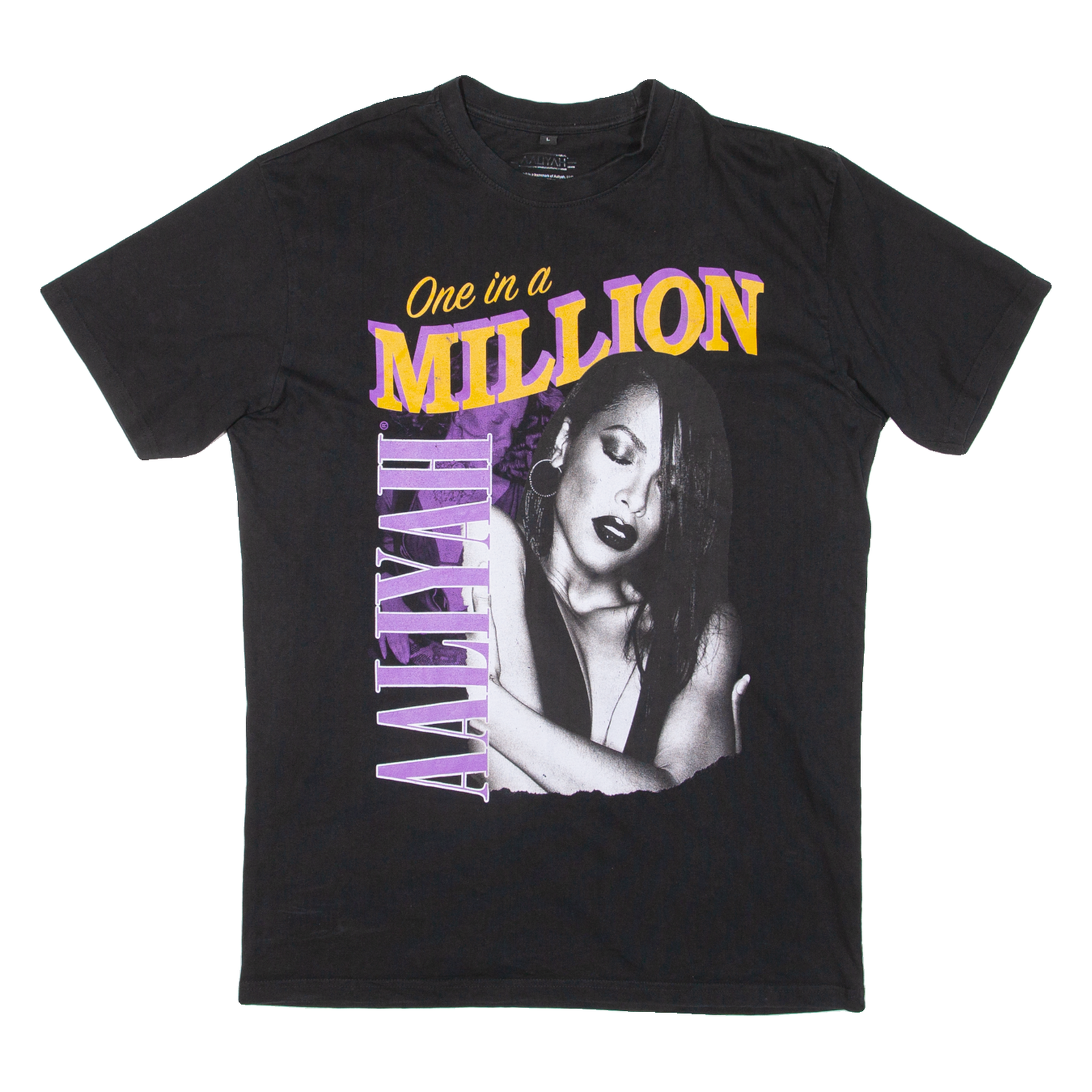 One In A Million Aaliyah Mens T-Shirt Black L Refurbished - N/A refurbished available on Cerqular