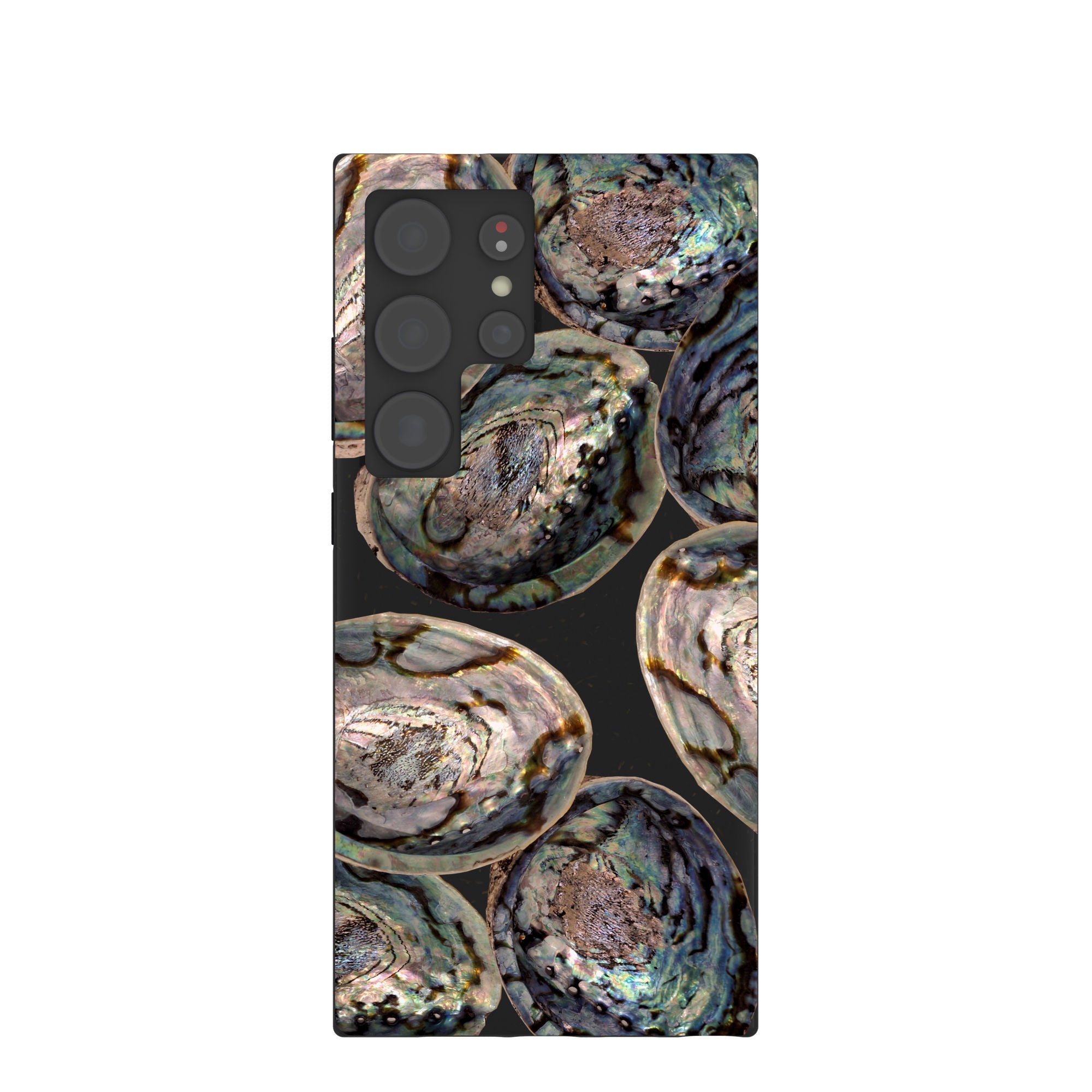 Black Abalone Shells Samsung Galaxy S24 Ultra Case Refurbished - Pela Case refurbished available on Cerqular