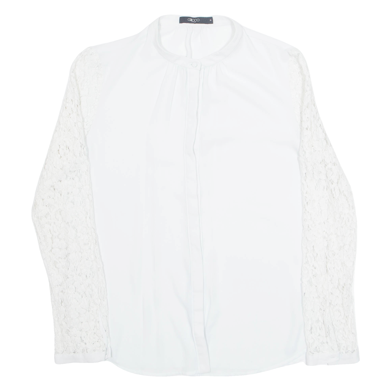 G2000 Lace Sleeves Womens Blouse Shirt Cream Long Sleeve S Refurbished - N/A refurbished available on Cerqular