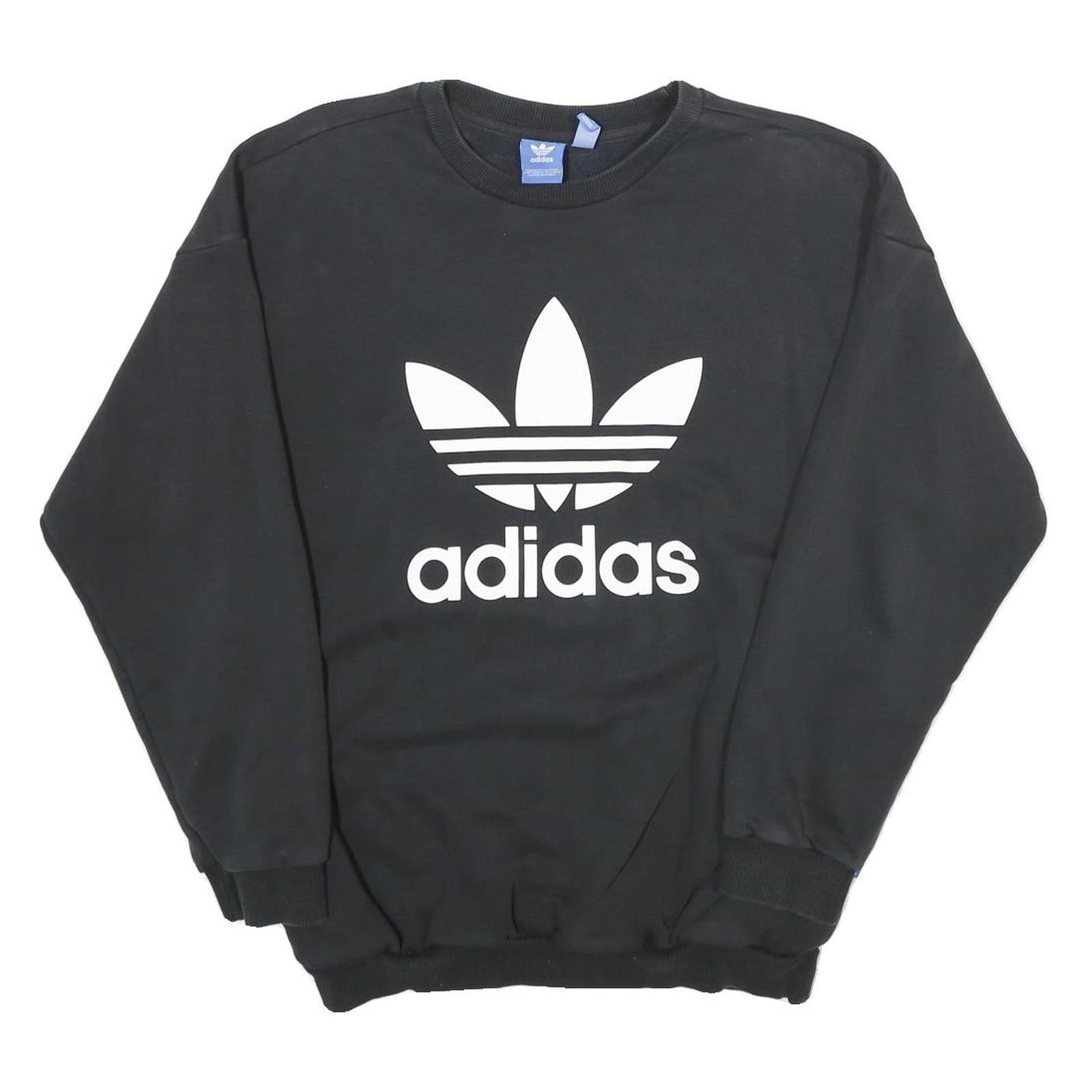 Buy ADIDAS Womens Black Crew Neck Sweatshirt UK 12 Cotton Logo Casual Pullover Refurbished - $29.89 ADIDAS Womens Black Crew Neck Sweatshirt UK 12 Cotton Logo Casual Pullover Refurbished - N/A refurbished available on Cerqular