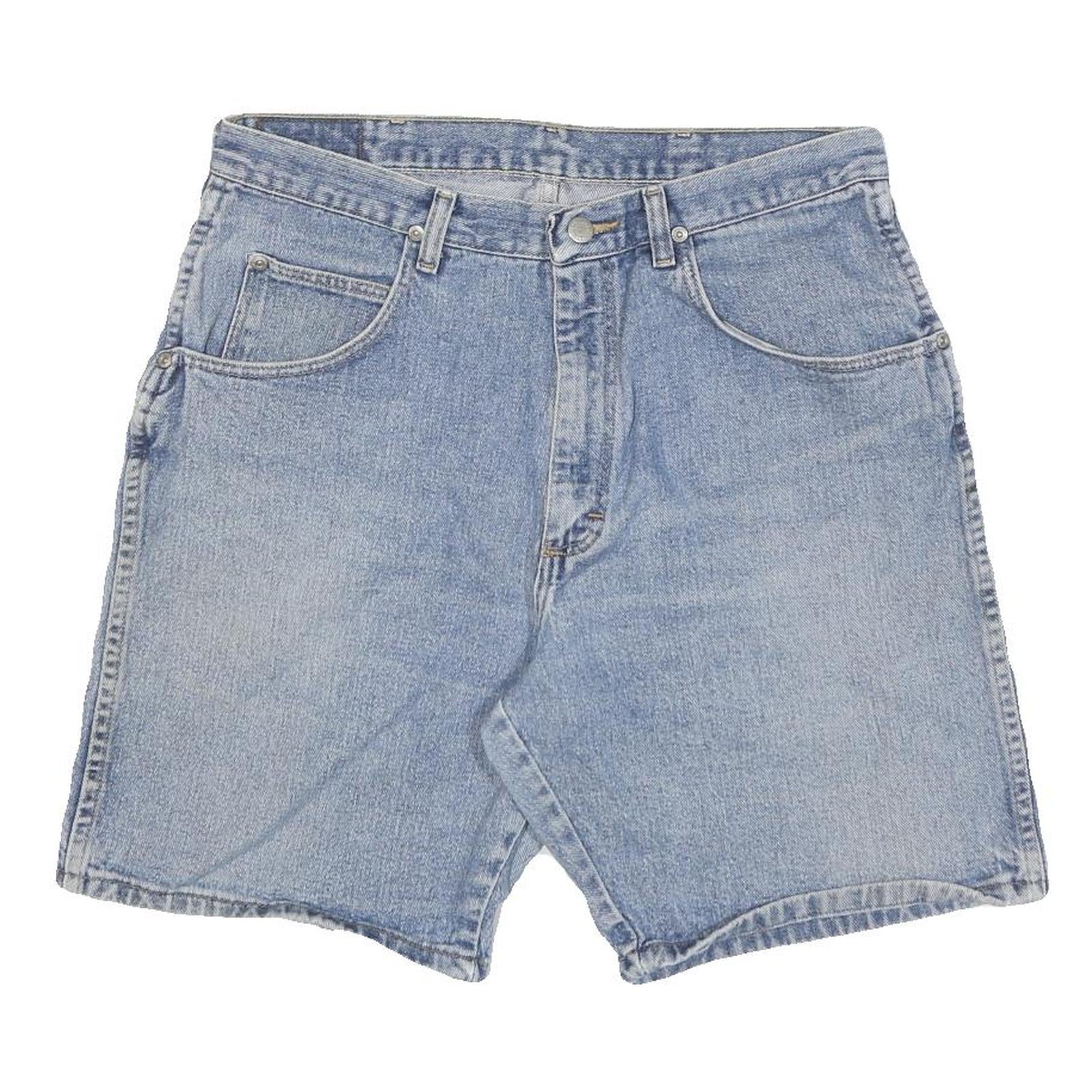 WRANGLER Mens Shorts Blue Denim Casual M W32 Cotton Blend Refurbished - N/A refurbished available on Cerqular