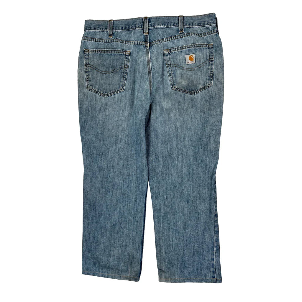 Carhartt Jeans - 37W 30L Blue Cotton Refurbished - Thrifted (note: this is a term often used to describe second- refurbished available on Cerqular