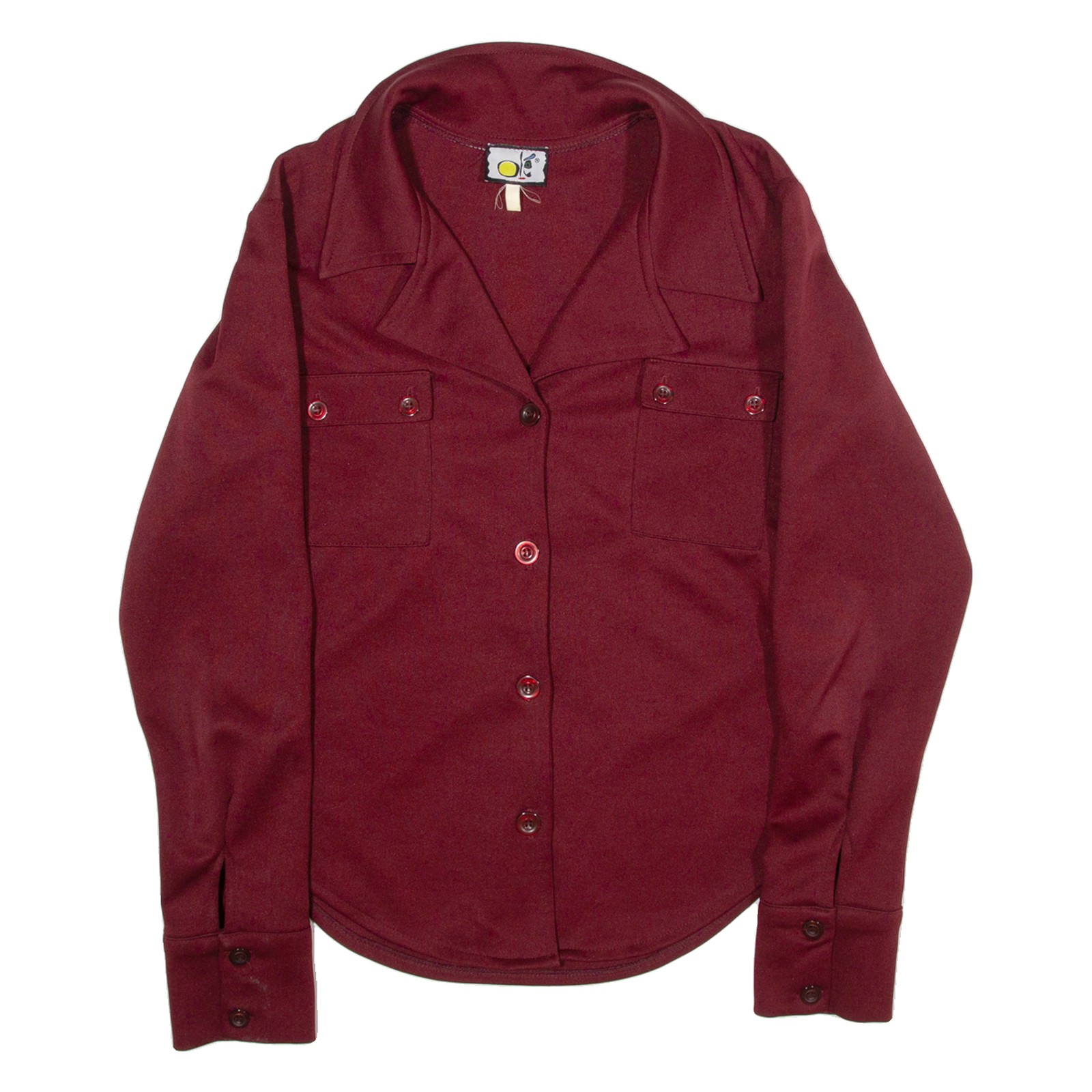 Womens Shirt Top Maroon Long Sleeve XS Refurbished - N/A refurbished available on Cerqular