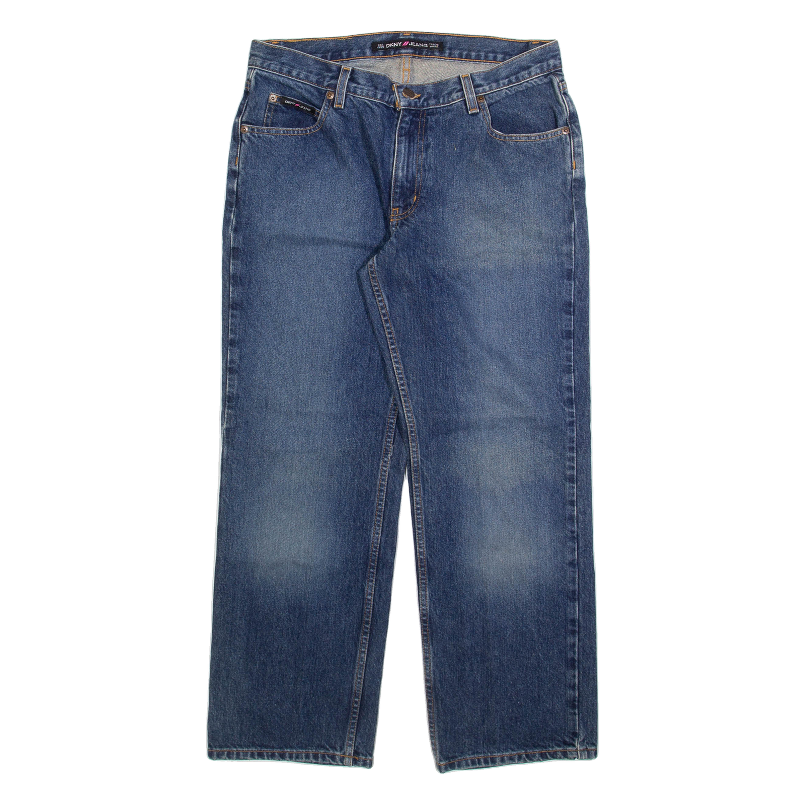 DKNY Womens Jeans Blue Regular Straight W31 L28 Refurbished - N/A refurbished available on Cerqular