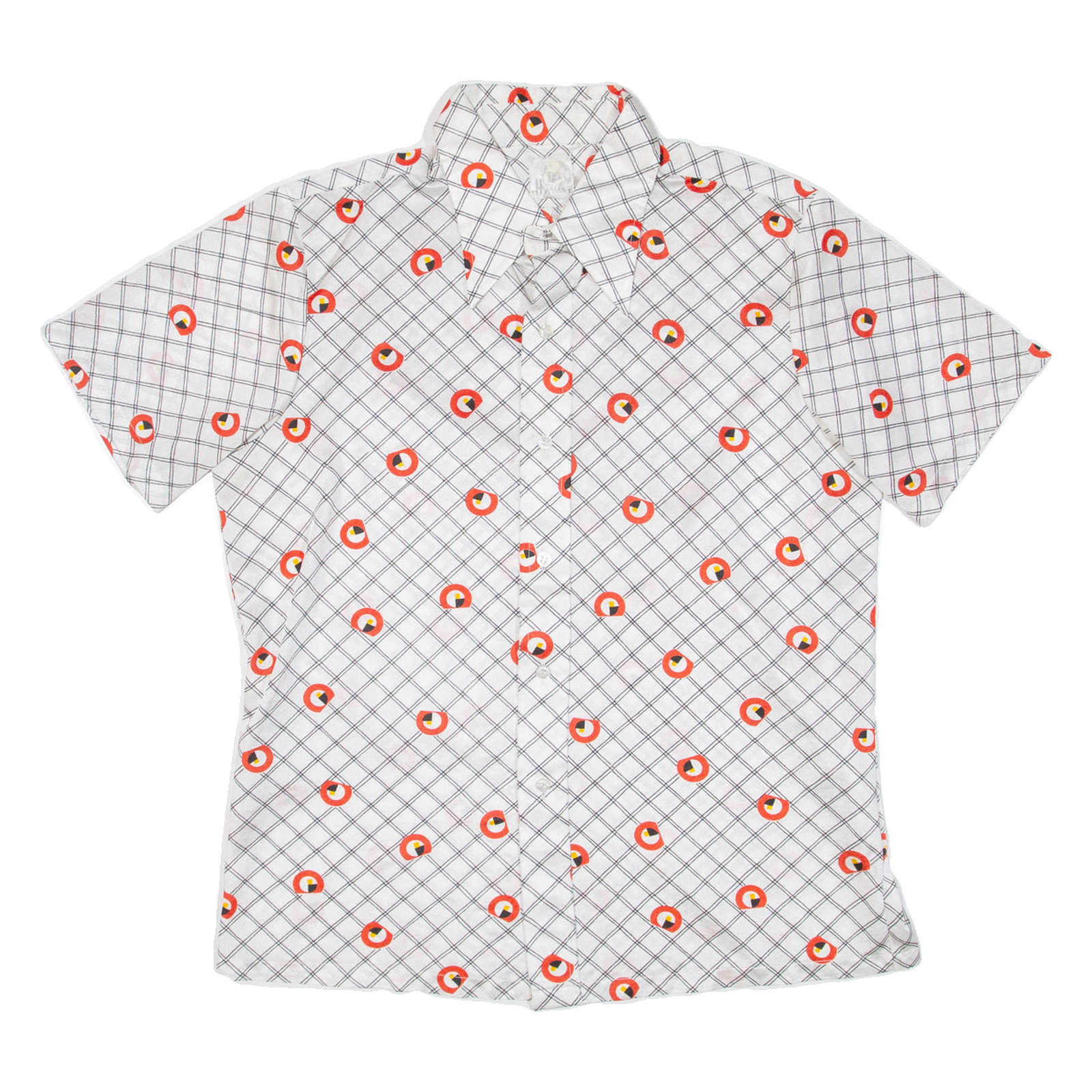 HAWAI Mens Shirt White Crazy Pattern M Refurbished - N/A refurbished available on Cerqular