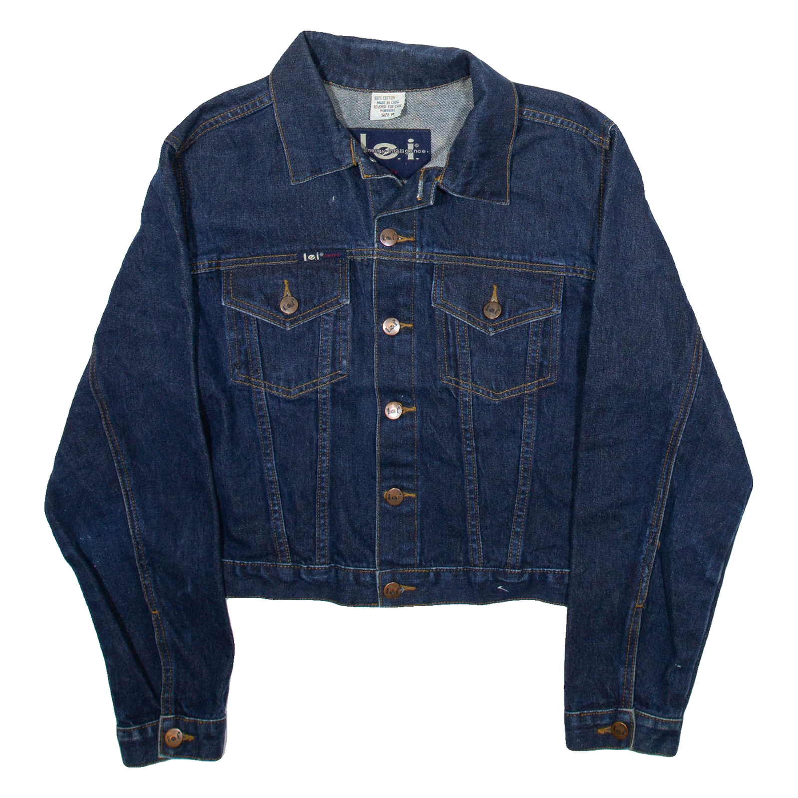 L.E.I Womens Denim Jacket Blue M Refurbished - N/A refurbished available on Cerqular