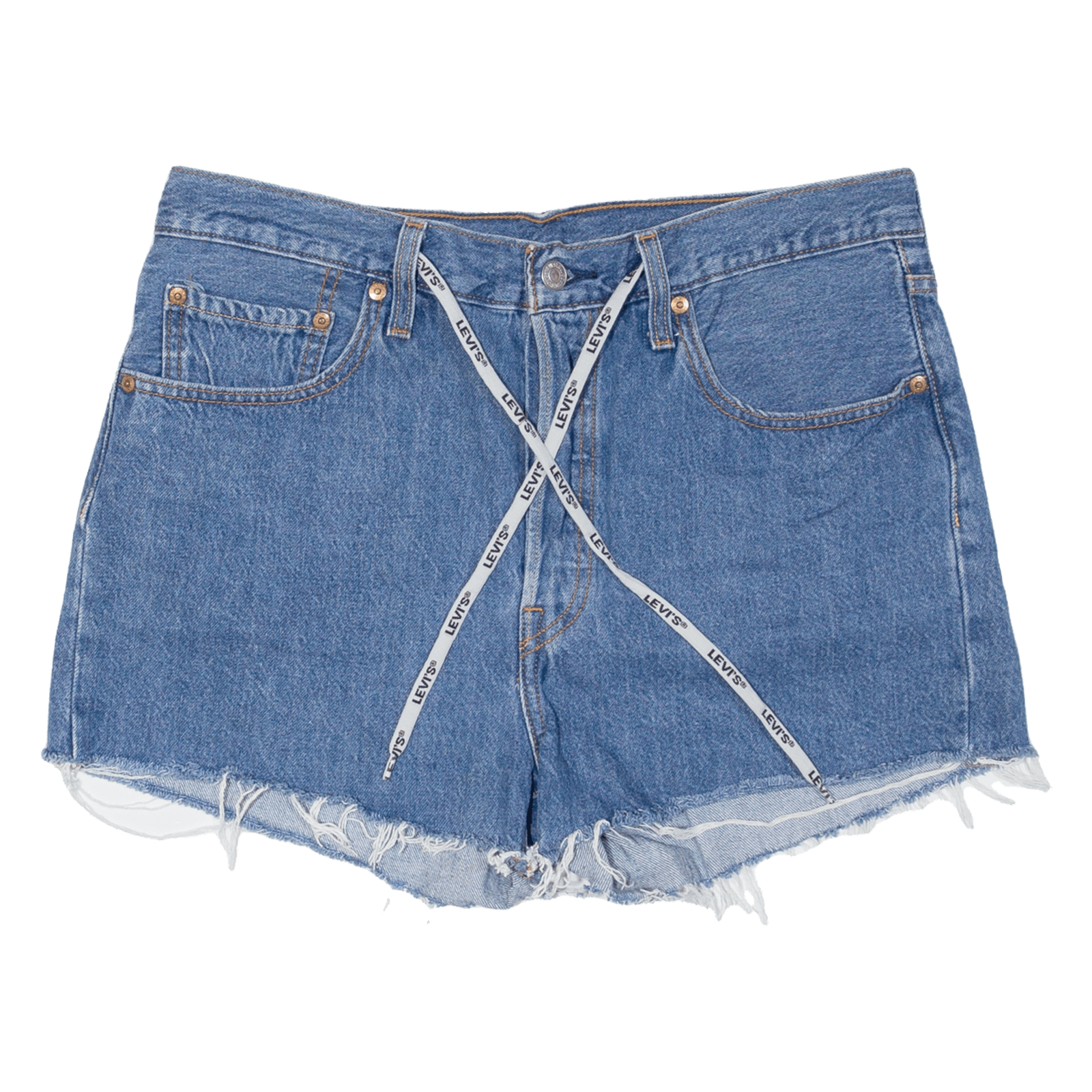 LEVI'S Cut Off 501 Womens Denim Shorts Blue M W34 Refurbished - N/A refurbished available on Cerqular