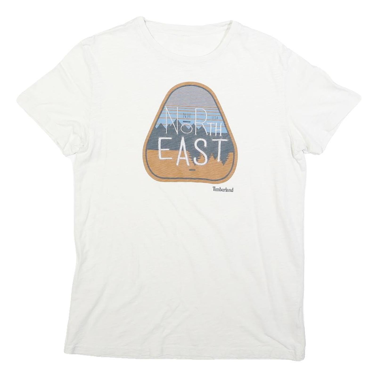 Buy TIMBERLAND Mens White North East Graphic T-Shirt M Short Sleeve Crew Neck Casual Refurbished - $25.99 TIMBERLAND Mens White North East Graphic T-Shirt M Short Sleeve Crew Neck Casual Refurbished - N/A refurbished available on Cerqular