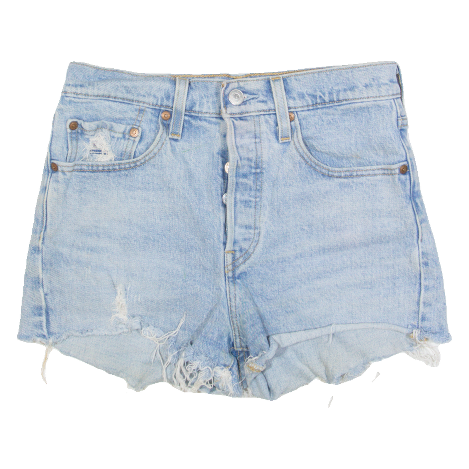 LEVI'S 501 Womens Denim Shorts Blue S W27 Refurbished - N/A refurbished available on Cerqular