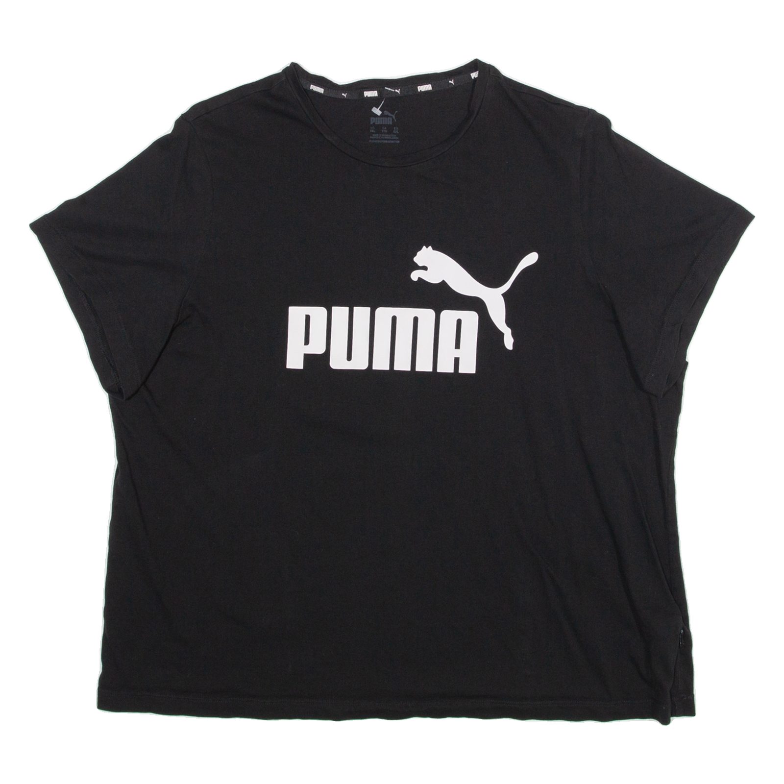PUMA Cropped Womens T-Shirt Black 2XL Refurbished - N/A refurbished available on Cerqular